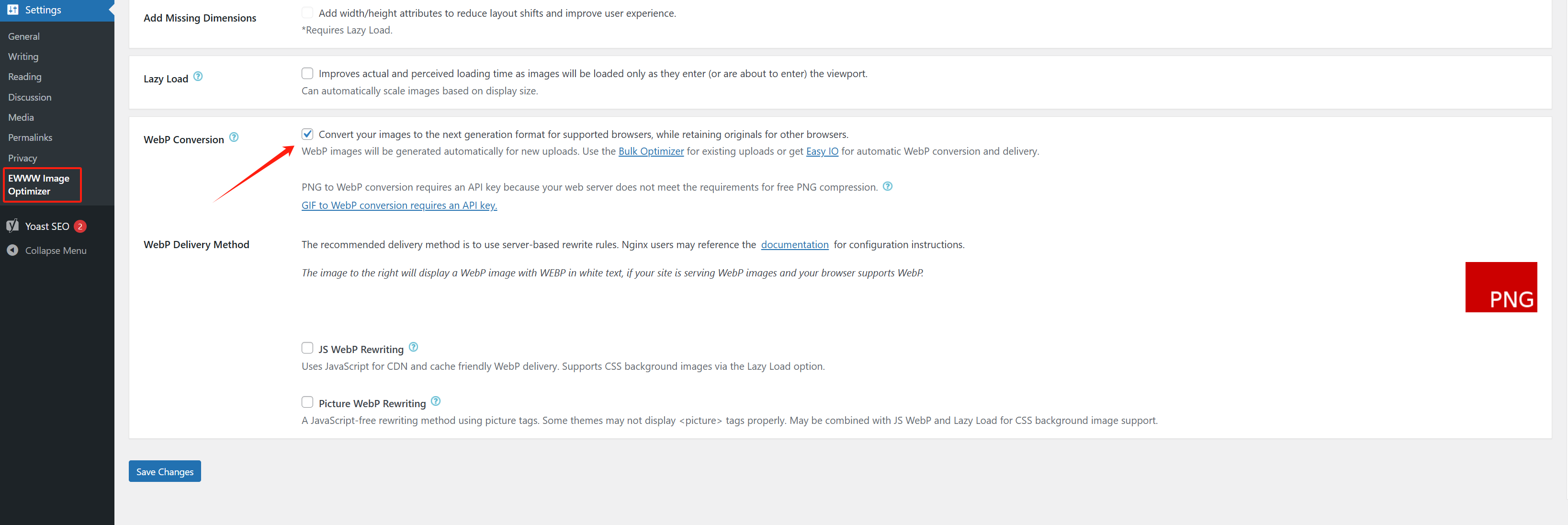 图片[2]-WordPress网站图片自动转换WebP完整教程