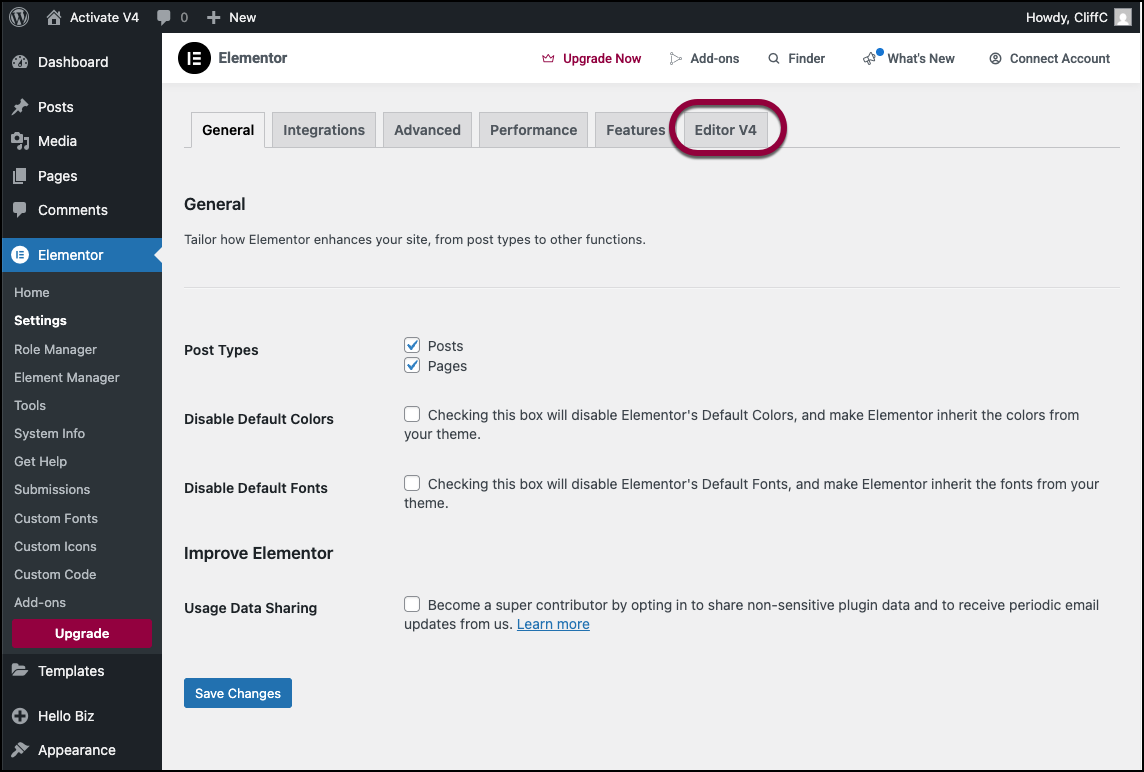 Image [3]-Elementor Editor V4 First Look : Explication détaillée des nouvelles fonctionnalités de l'éditeur et guide d'activation