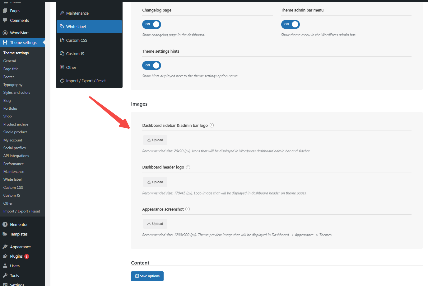 图片[4]-WoodMart白标功能教程：自定义品牌化WordPress后台