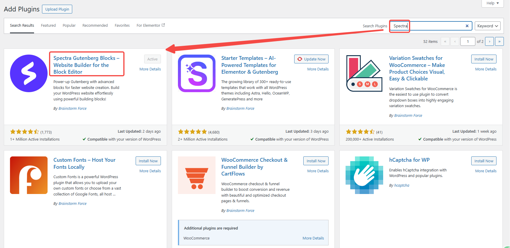 Image [2] - Création d'un slider Showcase avec Astra et Gutenberg