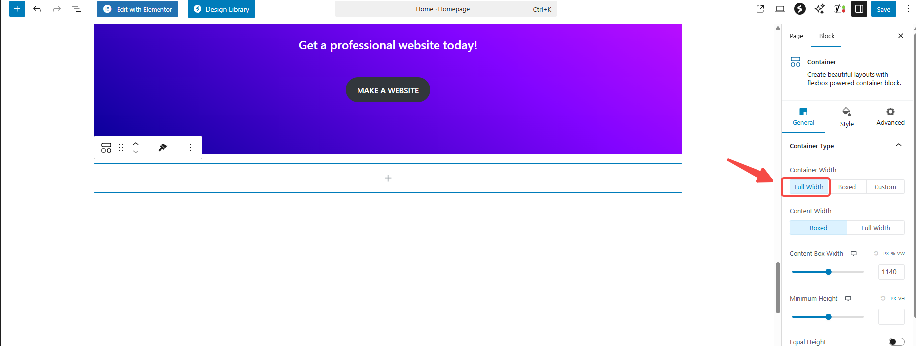 Image [5] - Création d'une vitrine graphique rotative avec Astra et Gutenberg