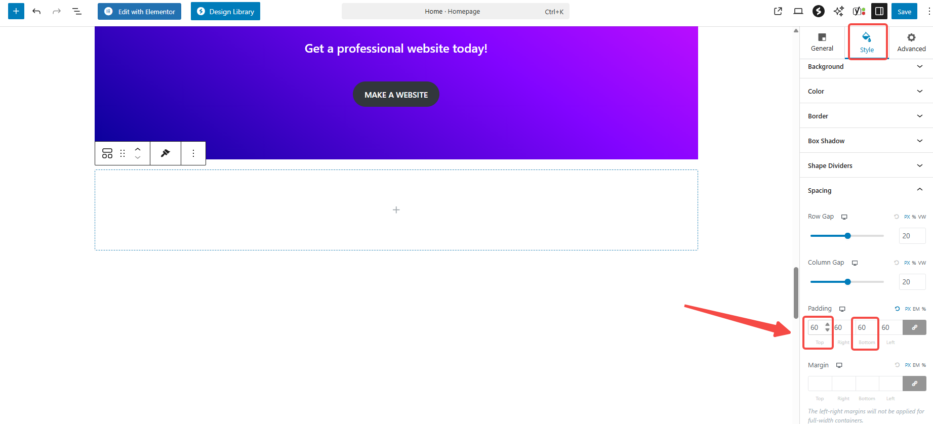 Image [6] - Création d'une vitrine graphique rotative avec Astra et Gutenberg