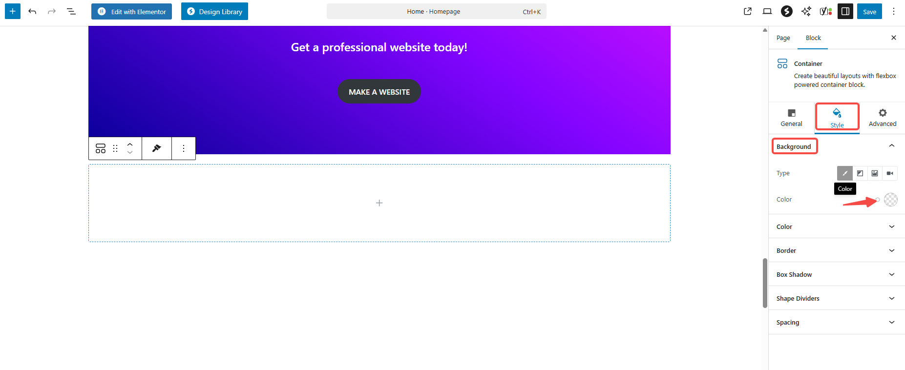 Image [7] - Création d'une vitrine graphique rotative avec Astra et Gutenberg