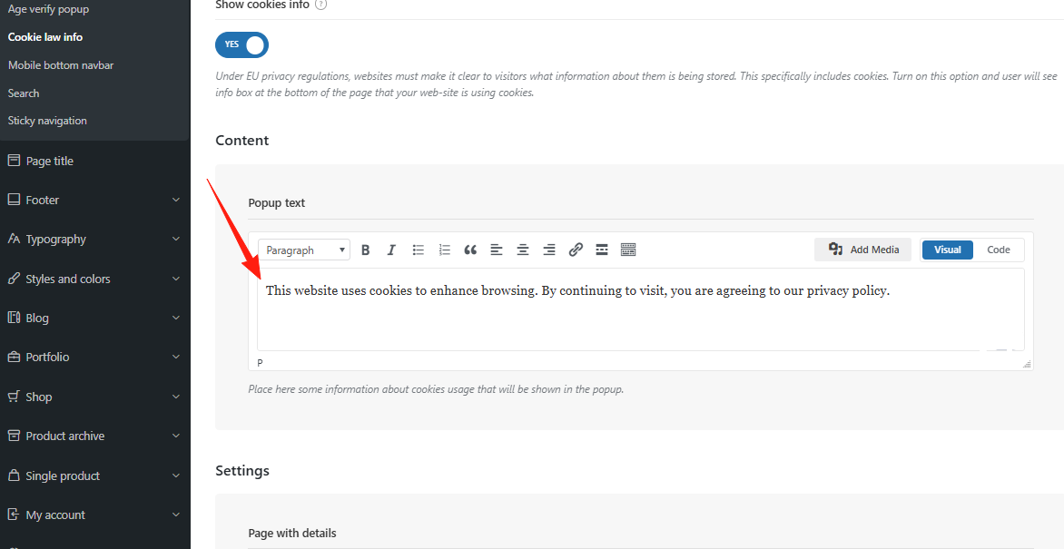 画像[4] - WoodMartテーマGDPRコンプライアンス設定完全ガイド