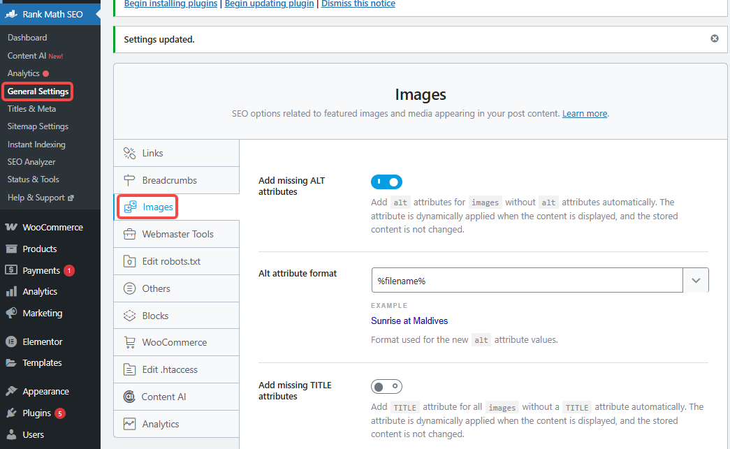 Imagen [2]-Optimización del rendimiento de la imagen mediante la instalación automática de Imagify con Rank Math PRO