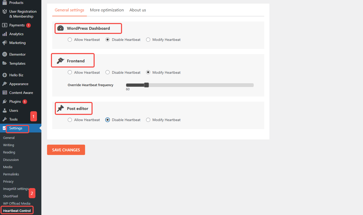 Imagen [3] - Optimizar el rendimiento de WordPress: Formas de controlar la frecuencia de las solicitudes de Heartbeat