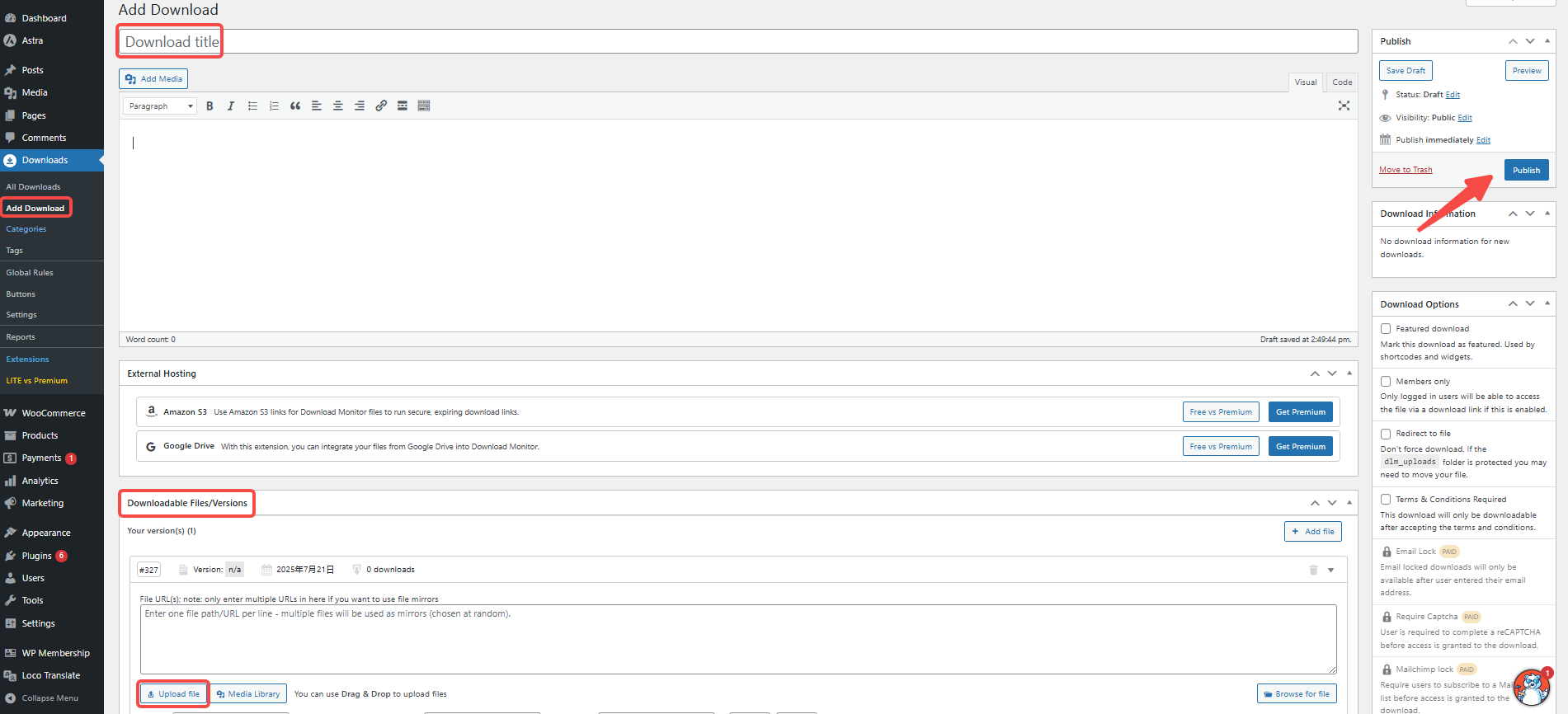 Imagen [6]-Tutorial de configuración de descarga exclusiva para miembros de WordPress: ¡sin codificación fácil de lograr!