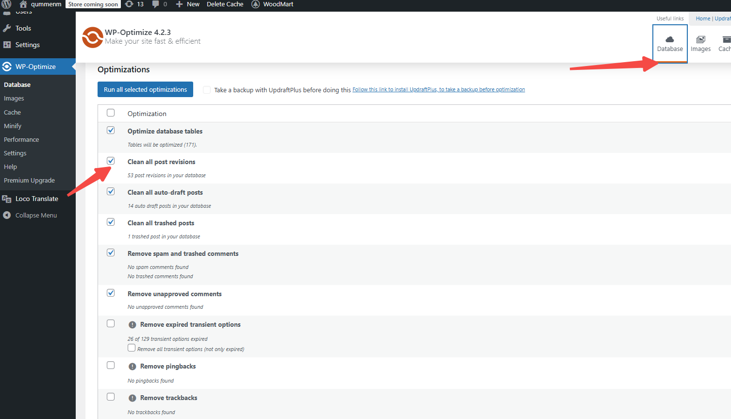 图片[2]-WP-Optimize 清理设置指南：防止误删内容的正确方法