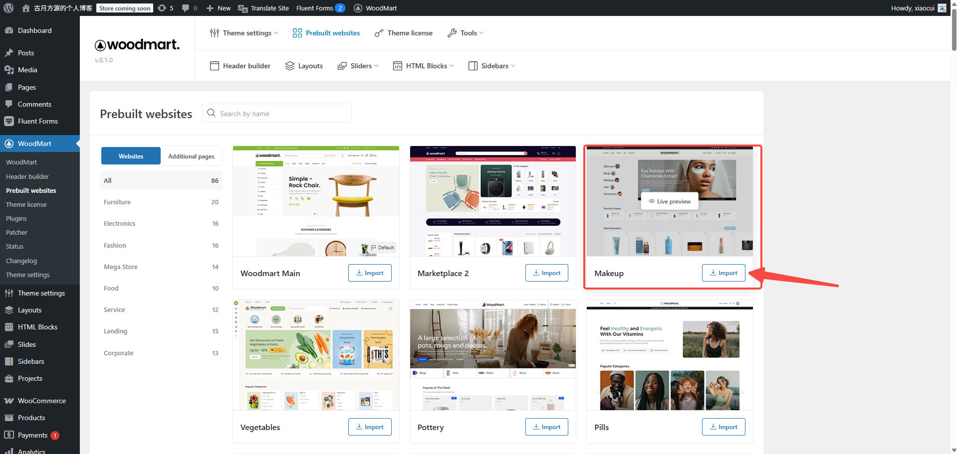 Image [6] - Comment créer un site de commerce électronique avec le thème Woodmart