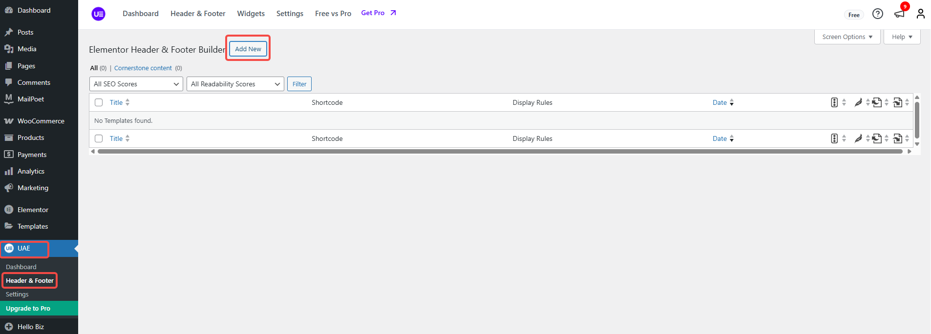 Imagen [7] - Cómo personalizar el encabezado y el pie de página de WordPress (sin escribir código)