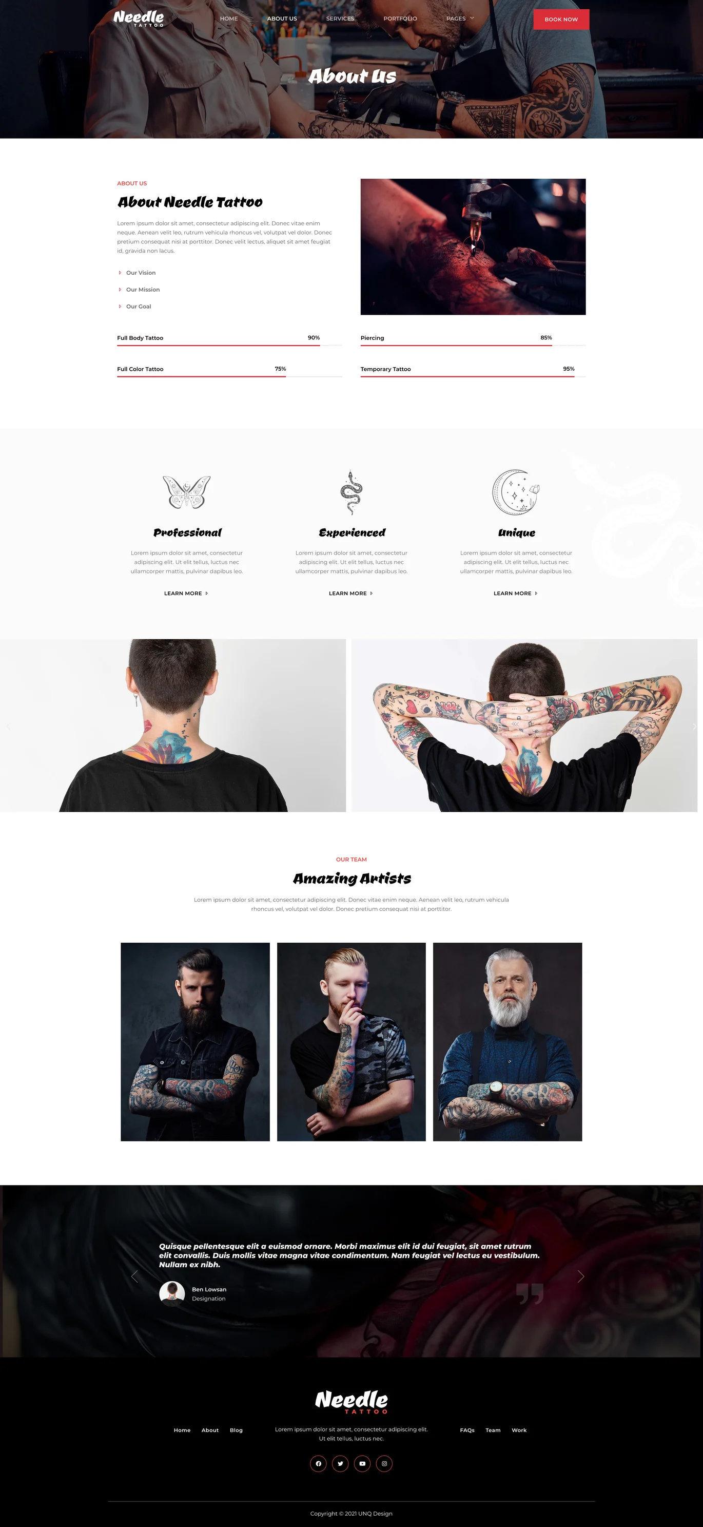 图片[1]-Needle – 纹身工作室 Elementor 模板套件-光子波动网 | 专业WordPress修复服务，全球范围，快速响应