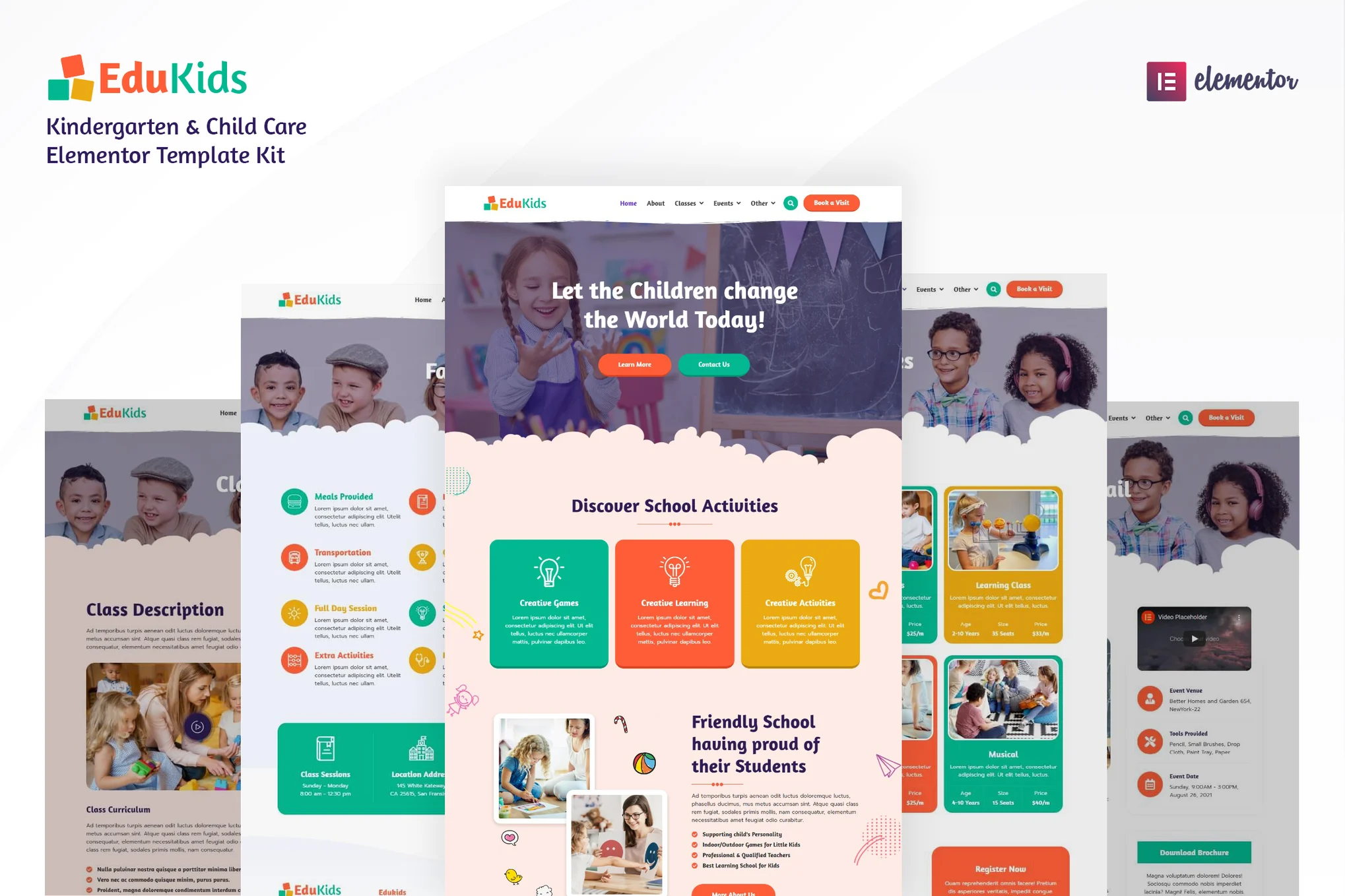 Edukids - Kindergarten & Childcare Elementor Template Suite - Photon Flux | Service professionnel de réparation de WordPress, portée mondiale, réponse rapide