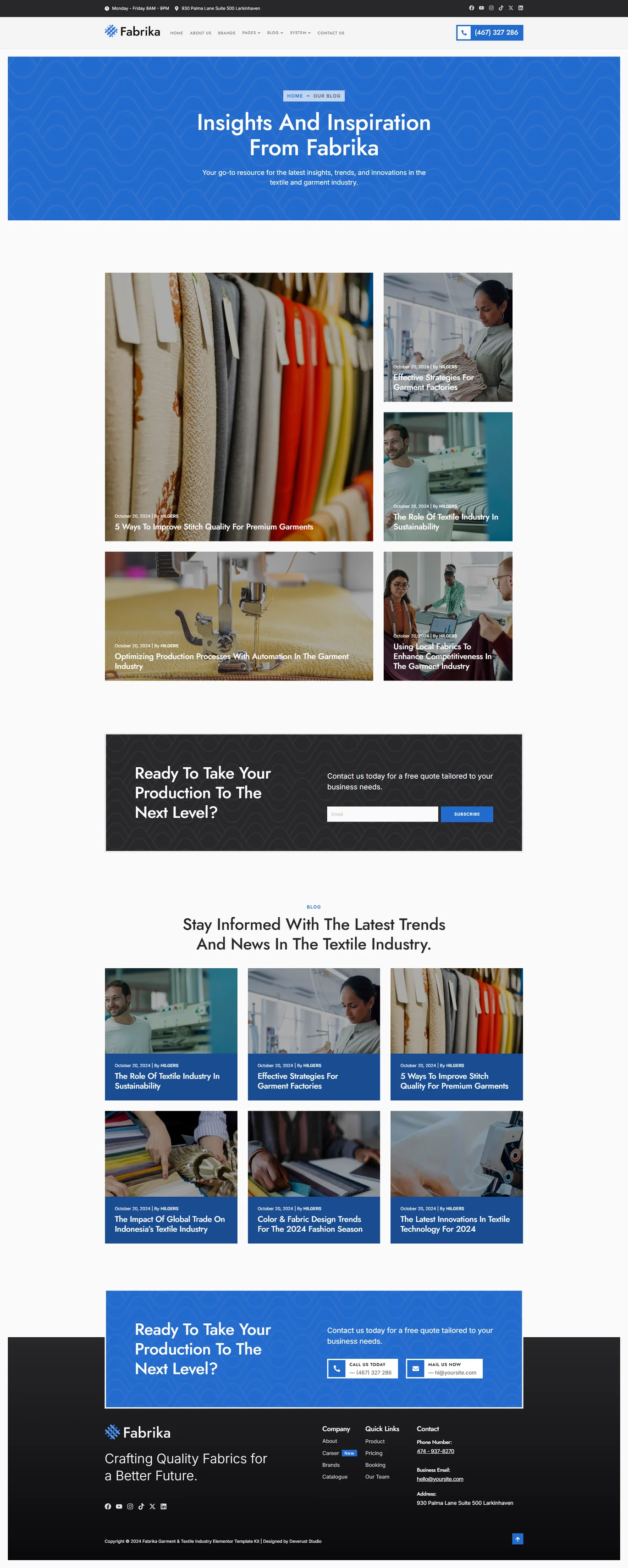 Imagen [2] - Fabrika - Apparel & Textile Industry Elementor Template Suite - Photon Flux | Servicio profesional de reparación de WordPress, en todo el mundo, respuesta rápida