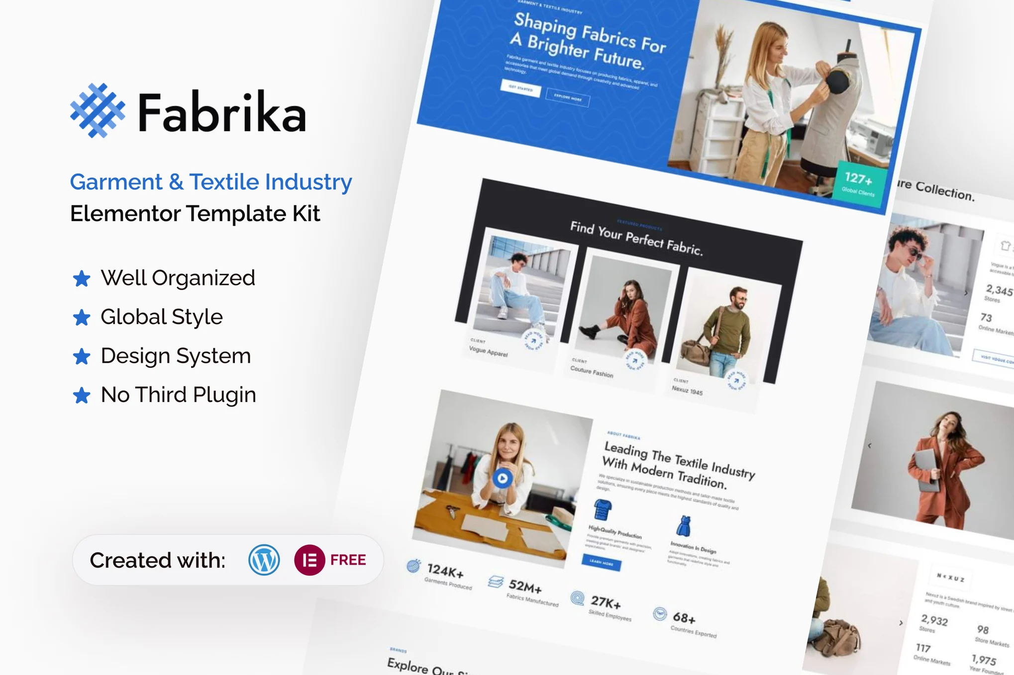 Fabrika - Clothing and Textile Industry Elementor Template Suite - Photon Flux | Servicio profesional de reparación de WordPress, en todo el mundo, respuesta rápida