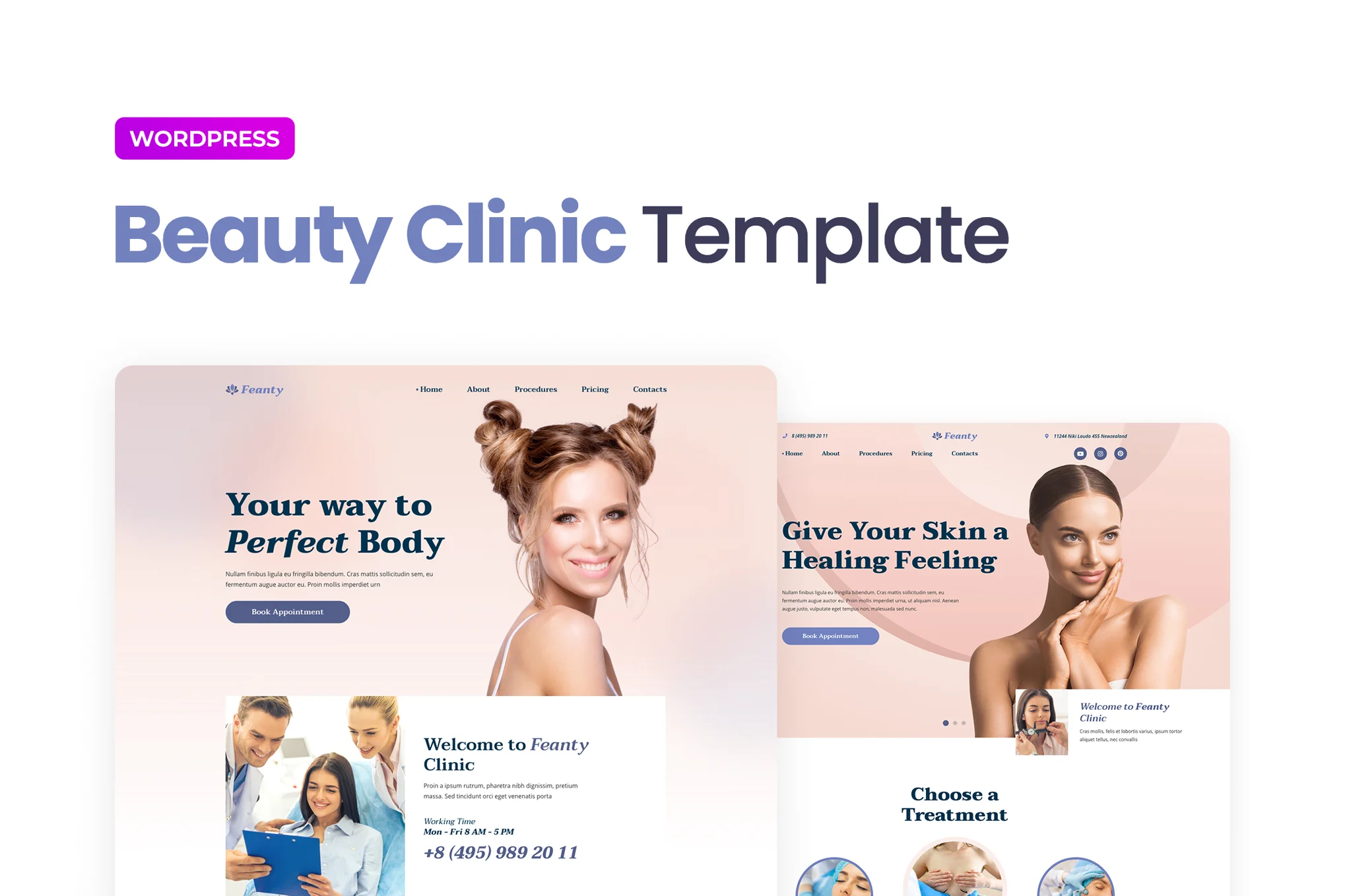 Feanty - Beauty Clinic Elementor Template Suite - Photon Flux|プロのWordPress修理サービス、グローバルリーチ、迅速な対応