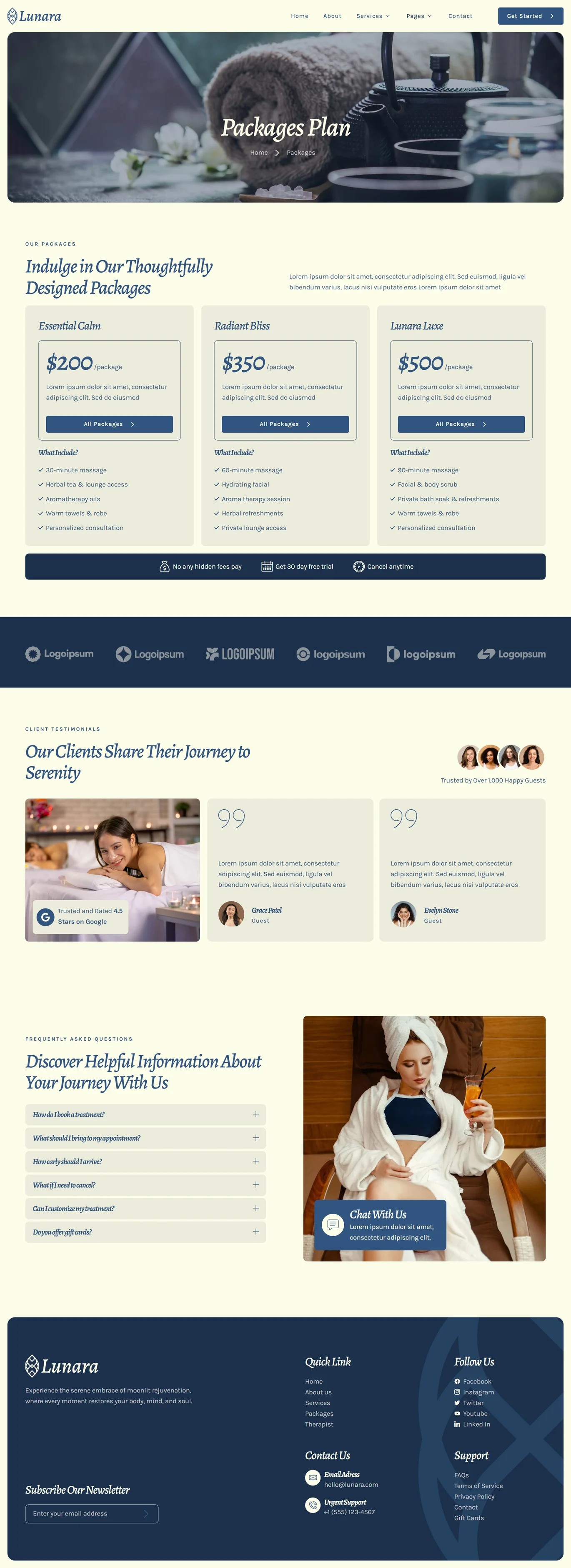 Image [1] - Lunara - Beauty Spa Elementor Template Kit - Photon Flux Network | Professional WordPress repair service, global reach, quick response