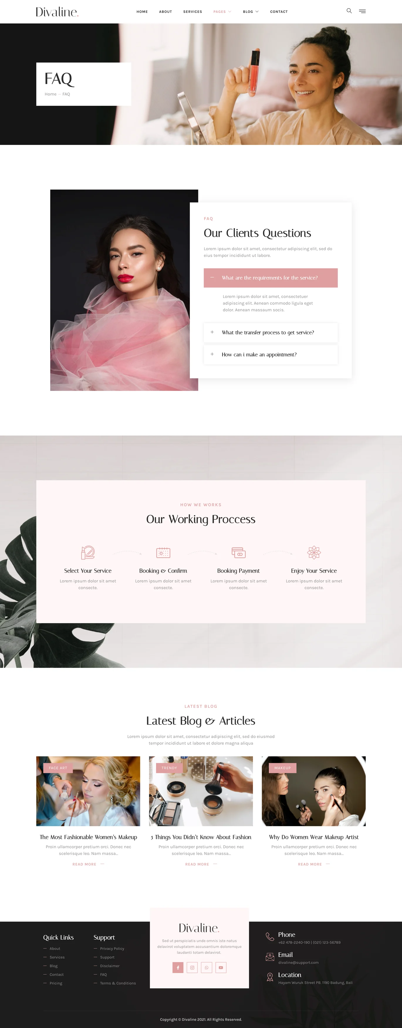 图片[1]-Divaline – 化妆师、模特与美容 Elementor 模板套件-光子波动网 | 专业WordPress修复服务，全球范围，快速响应