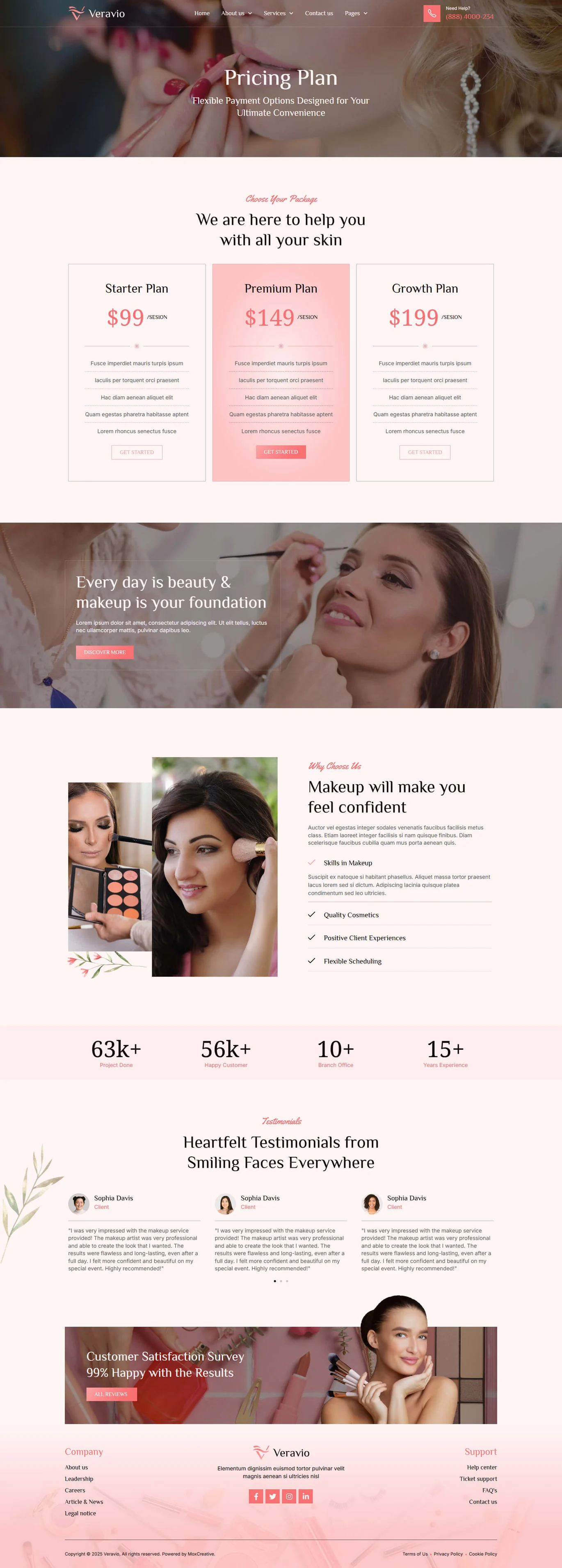 图片[1]-Veravio – 化妆师与发型师 Elementor 模板套件-光子波动网 | 专业WordPress修复服务，全球范围，快速响应