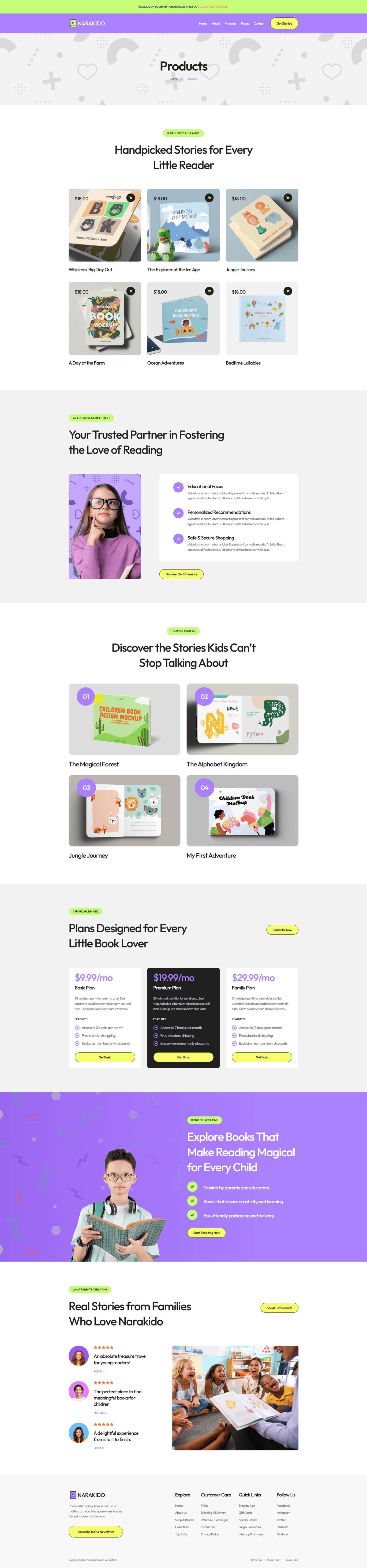 画像[2] - Narakido - 子供向け書店 Elementor Template Kit - Photon Flux｜プロのWordPress修理サービス、ワールドワイド、迅速な対応！