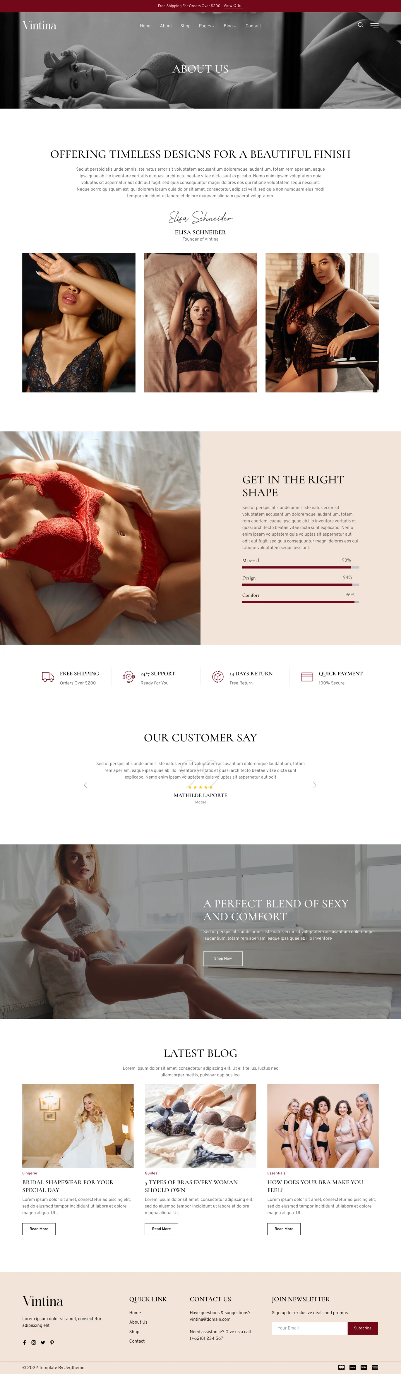 Imagen [2] - Vintina - Women's Lingerie WooCommerce Elementor Template Kit - Photon Fluctuation Network | Servicio profesional de reparación de WordPress, alcance global, respuesta rápida