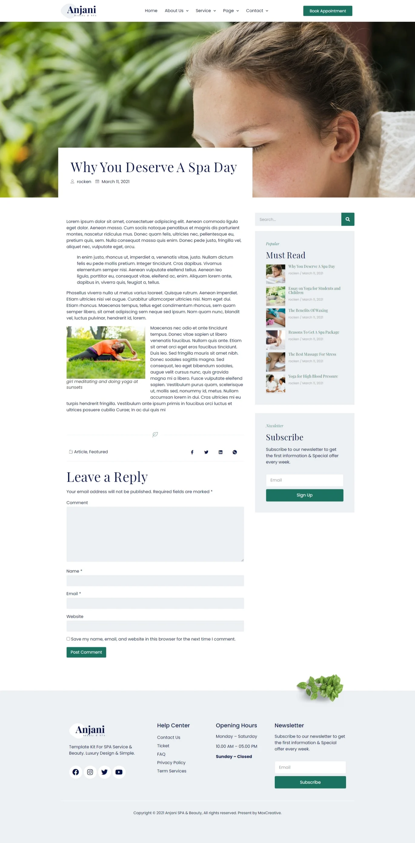 图片[1]-Anjani – 水疗与美容 Elementor 模板套件-光子波动网 | 专业WordPress修复服务，全球范围，快速响应