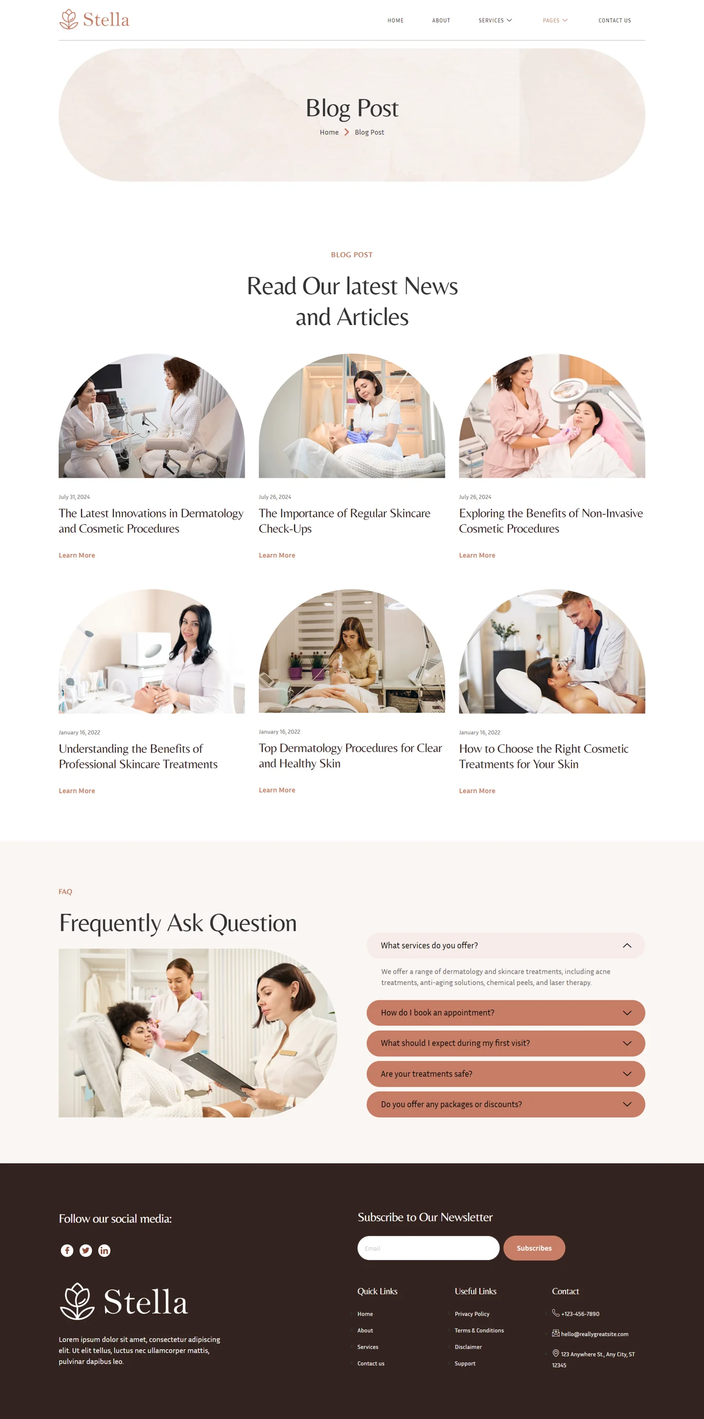 图片[1]-Stella – 皮肤科与护肤中心 Elementor 模板套件-光子波动网 | 专业WordPress修复服务，全球范围，快速响应