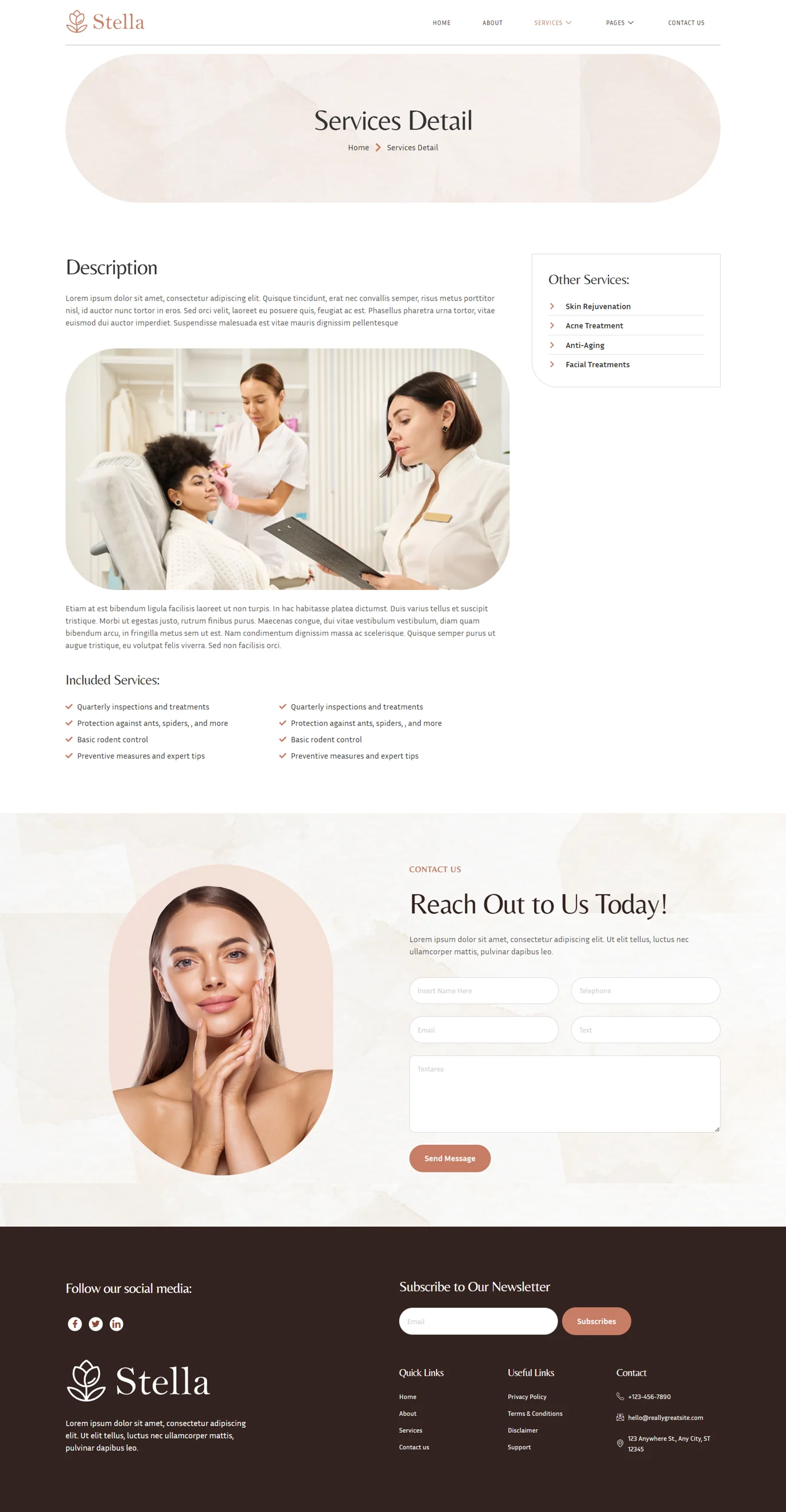 图片[2]-Stella – 皮肤科与护肤中心 Elementor 模板套件-光子波动网 | 专业WordPress修复服务，全球范围，快速响应