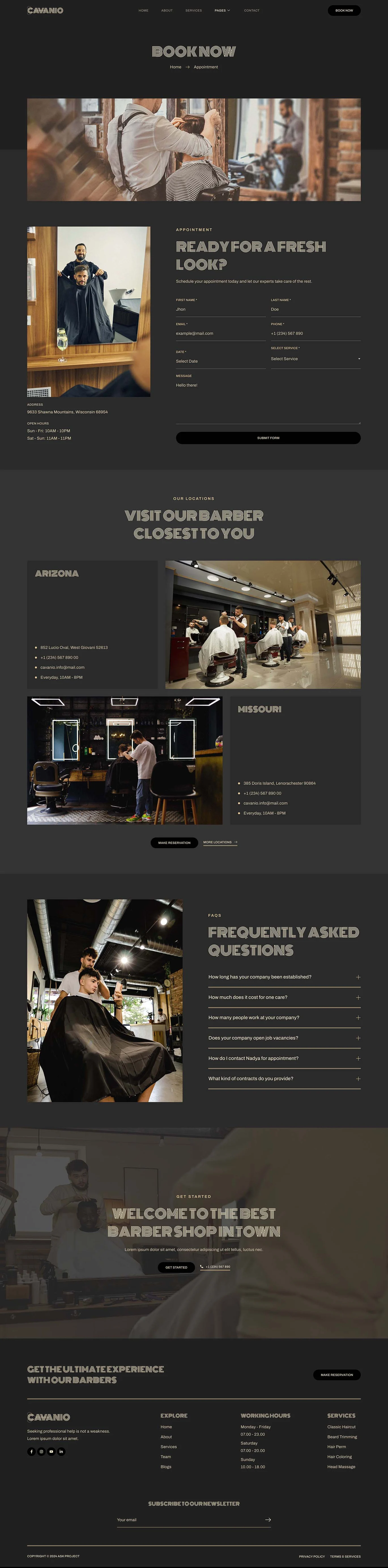 Imagen [2] - Cavanio - Barber Shop & Hairdressing Studio Elementor Template Suite - Photon Flux | Servicio profesional de reparaciones de WordPress, alcance global, respuesta rápida