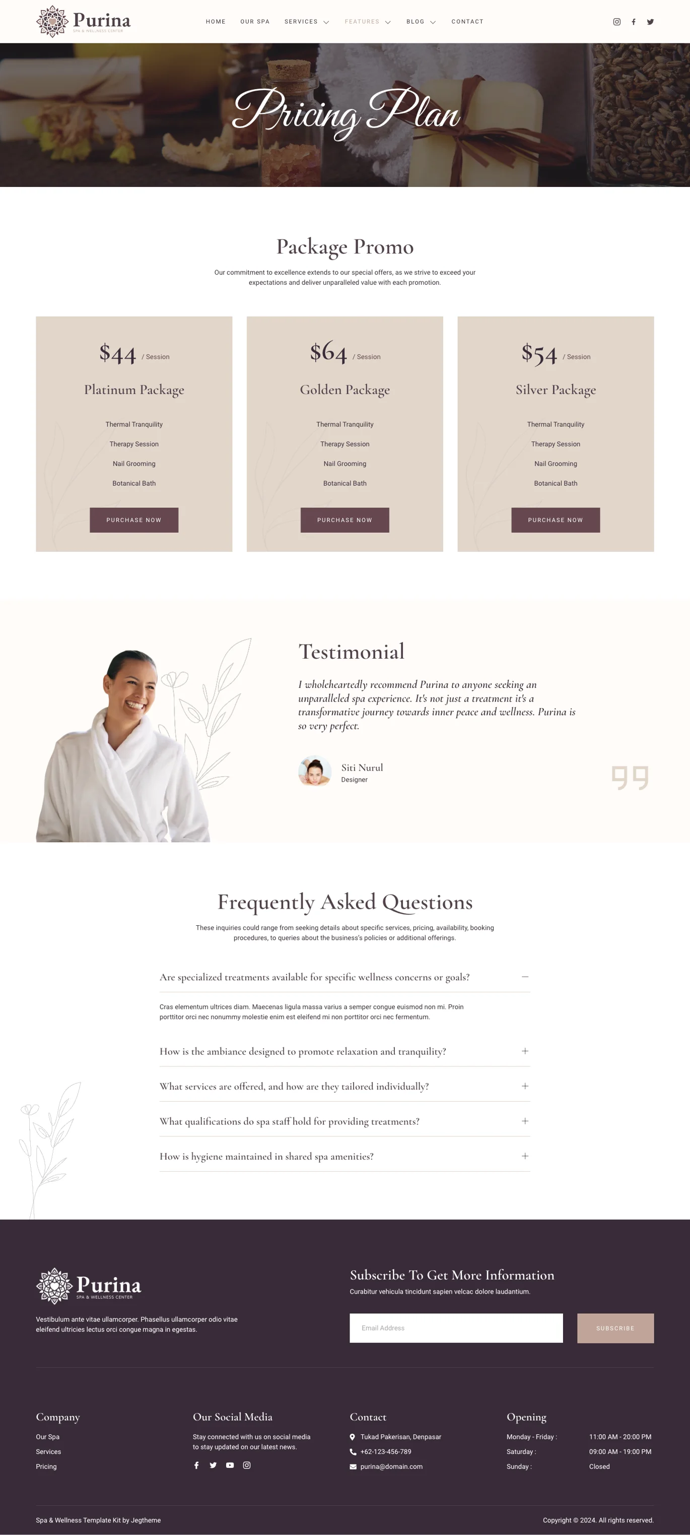 图片[1]-Purina – 水疗与健康 Elementor 模板套件-光子波动网 | 专业WordPress修复服务，全球范围，快速响应