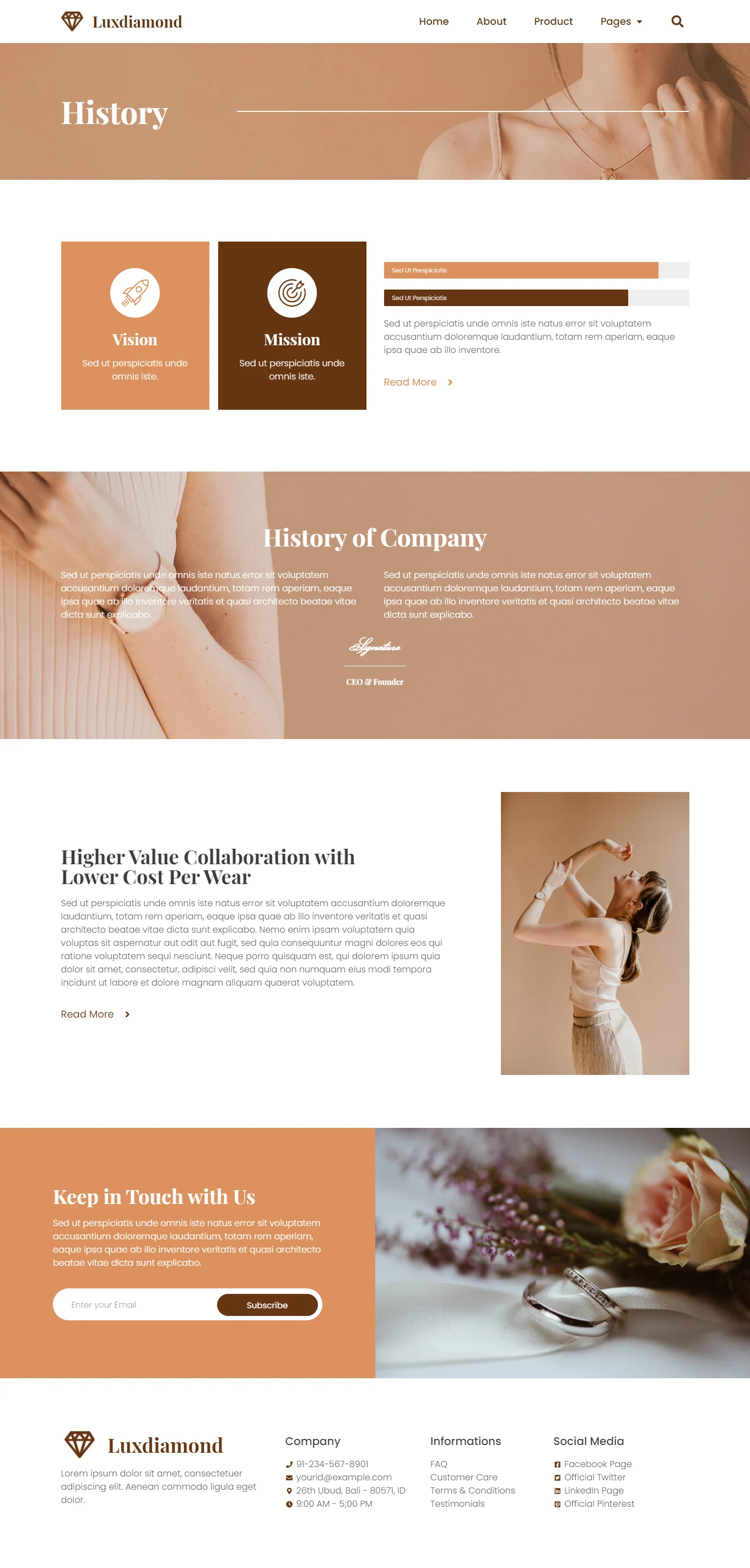 画像[2] - Luxdiamond - ジュエリーストア Elementor テンプレートキット - フォトンゆらぎネットワーク｜専門的なWordPressの修理サービス、ワールドワイド、速いレスポンス