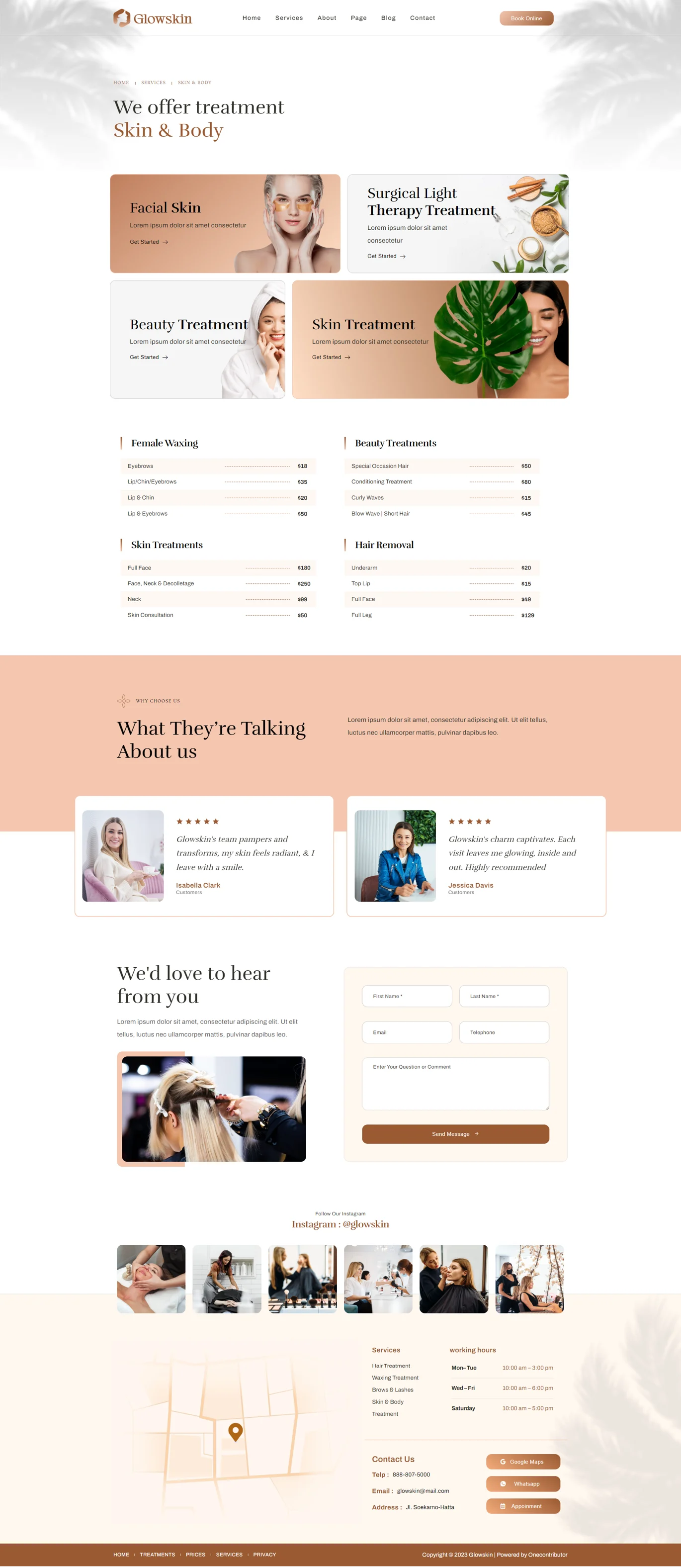 Imagen [2] - Glowskin - Beauty Salon and Spa Elementor Template Suite - Photon Flux.com | Servicio Profesional de Restauración de WordPress, Alcance Global, Respuesta Rápida