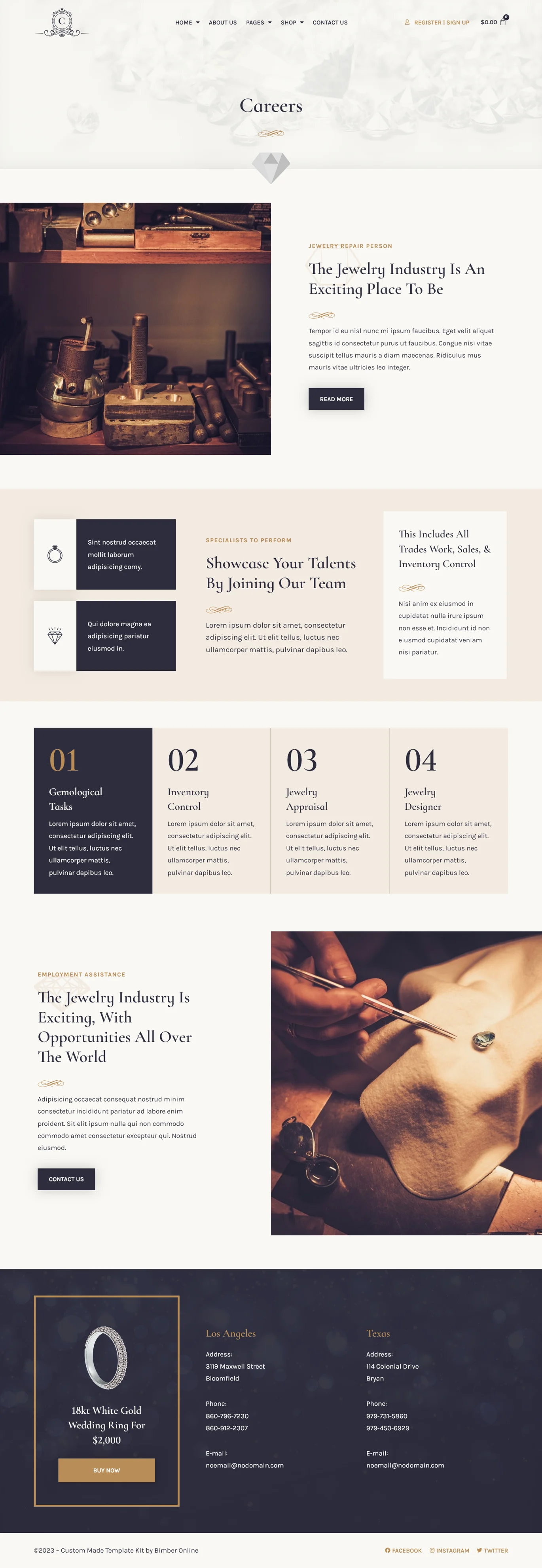 イメージ[2] - CustomMade - カスタムジュエリー＆金細工 Elementor Pro Template Suite - フォトンゆらぎネットワーク｜プロフェッショナルなWordPress修理サービス、グローバルなリーチ、迅速な対応