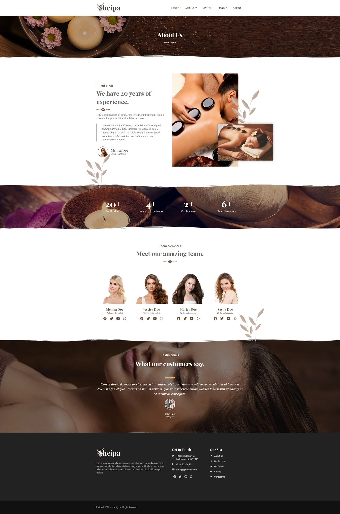 图片[1]-Sheipa – Spa 美容护理 Elementor 模板套件-光子波动网 | 专业WordPress修复服务，全球范围，快速响应