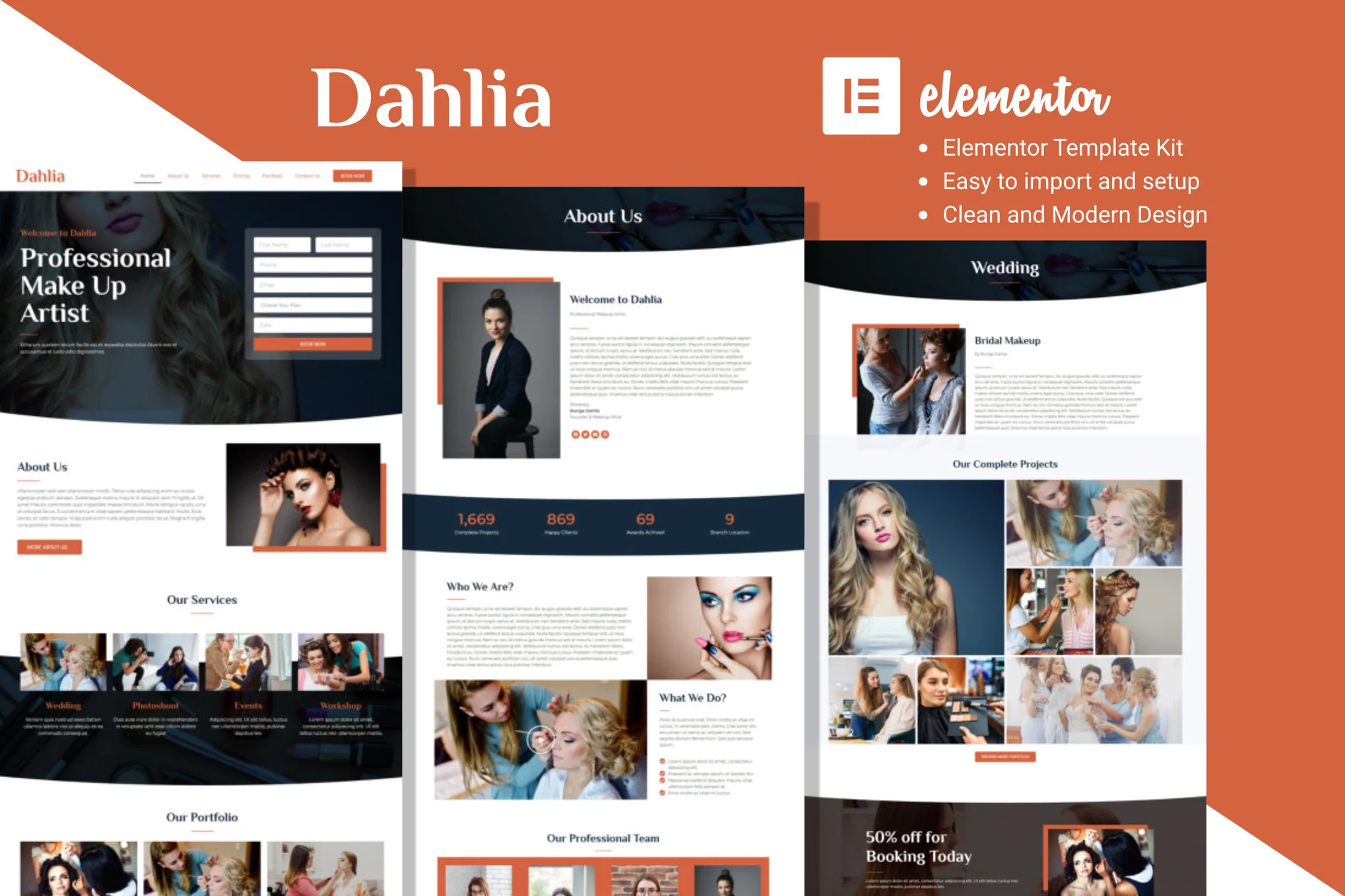 Dahlia - Beauty Services Elementor Template Suite - Photon Flux Network | Servicio Profesional de Reparaciones WordPress, Alcance Global, Respuesta Rápida