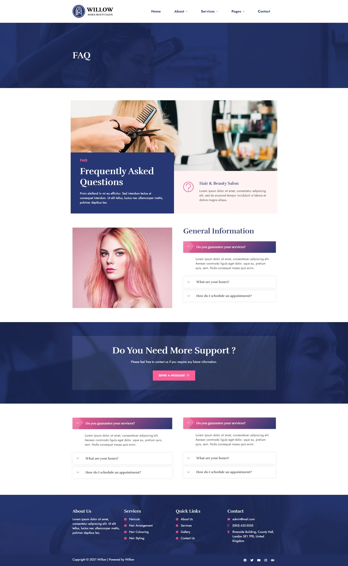 Image [2] - Willow - Hair & Beauty Salon Elementor Template Suite - Photon Flux | Service de réparation WordPress professionnel, dans le monde entier, réponse rapide !