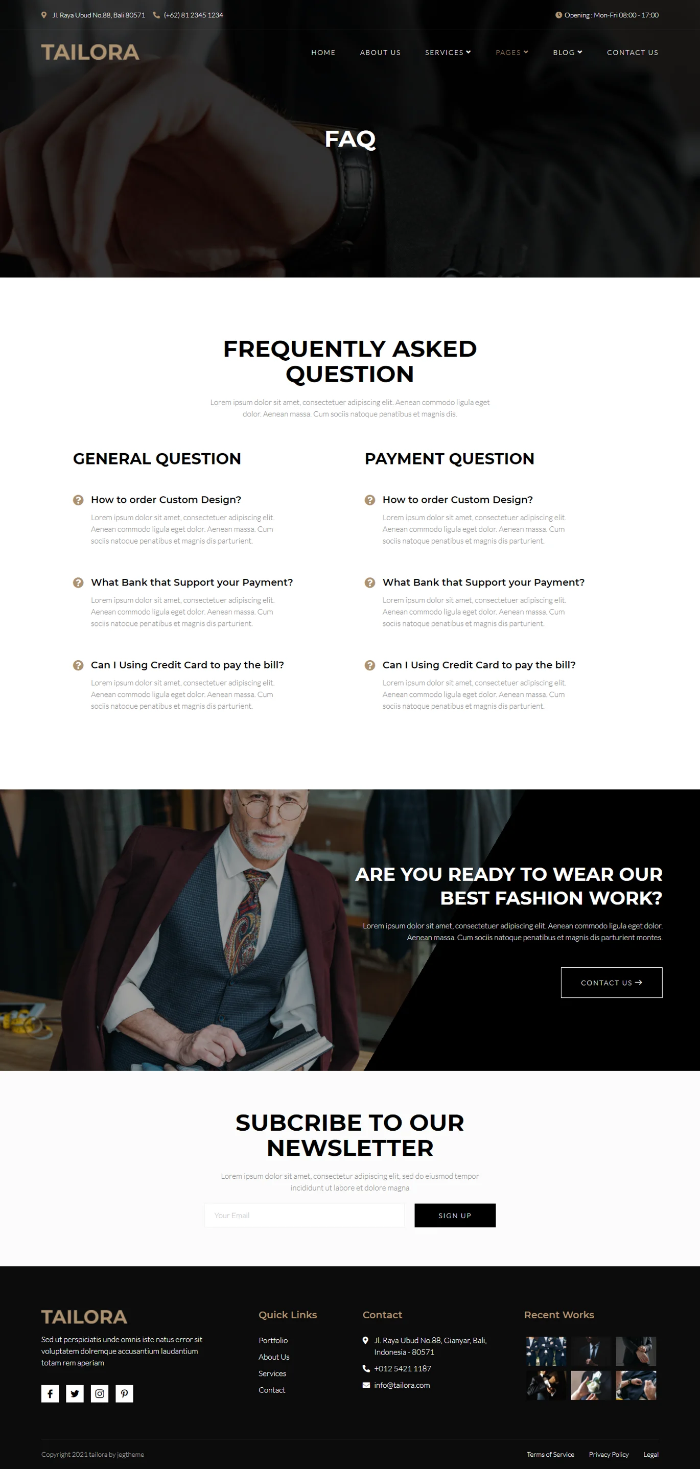 图片[1]-Tailora – 服装修改与裁缝服务 Elementor 模板套件-光子波动网 | 专业WordPress修复服务，全球范围，快速响应