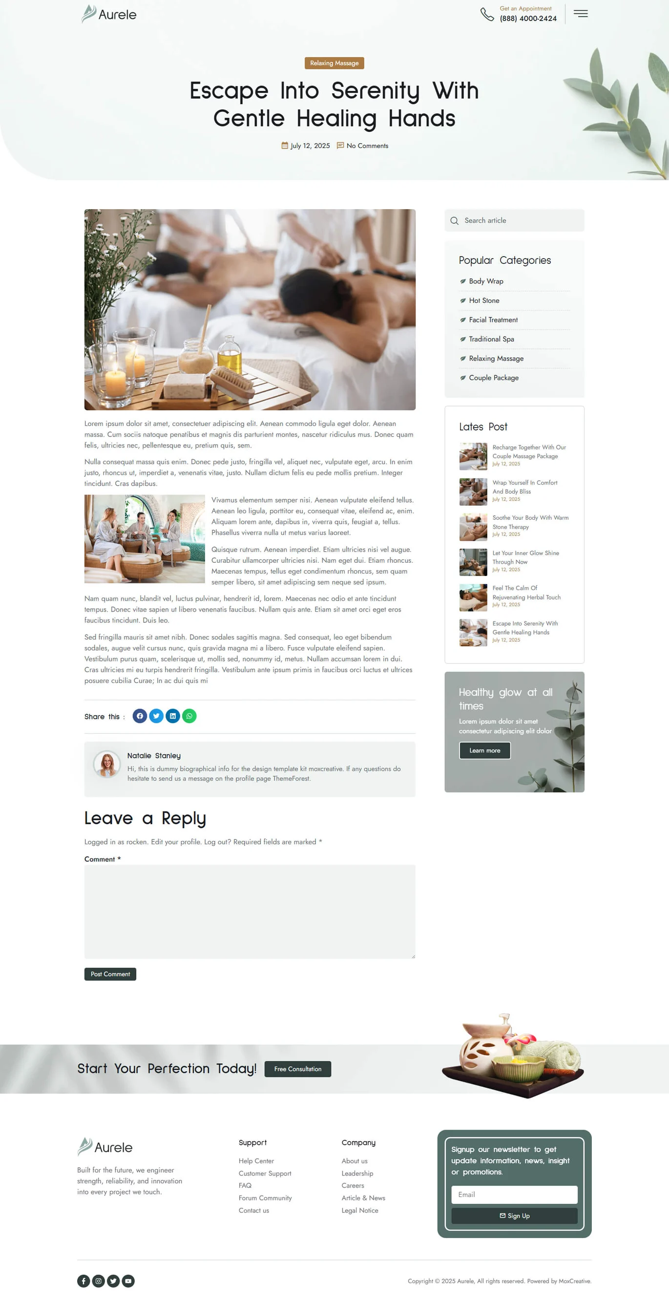 图片[2]-Aurele – Spa 养生护理 Elementor Pro 模板套件-光子波动网 | 专业WordPress修复服务，全球范围，快速响应