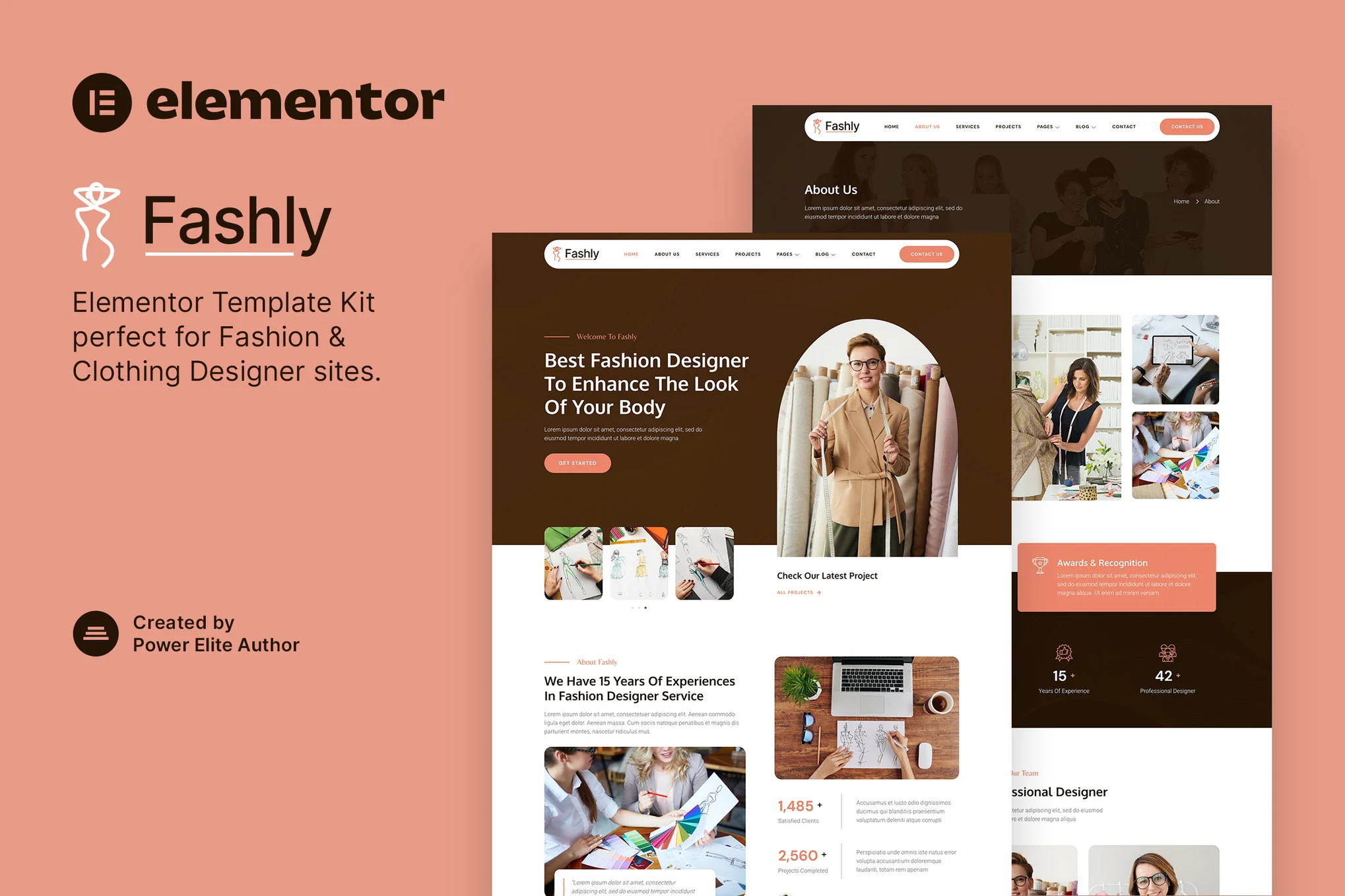 Fashly - Fashion & Clothing Design Elementor Template Suite - Photon Flux | Servicio profesional de reparación de WordPress, alcance global, respuesta rápida