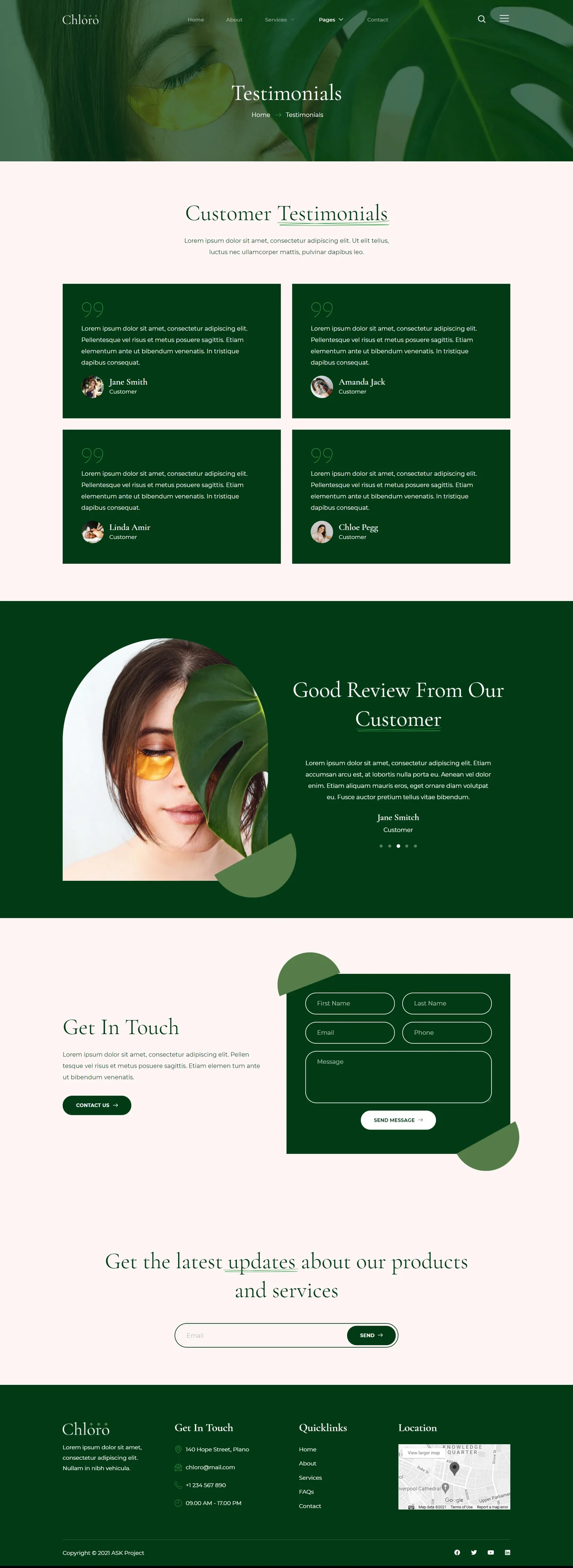 Image [2]-Chloro - Skin Care & Dermatology Elementor Template Suite - Photon Flux | Servicio profesional de reparación de WordPress, en todo el mundo, respuesta rápida