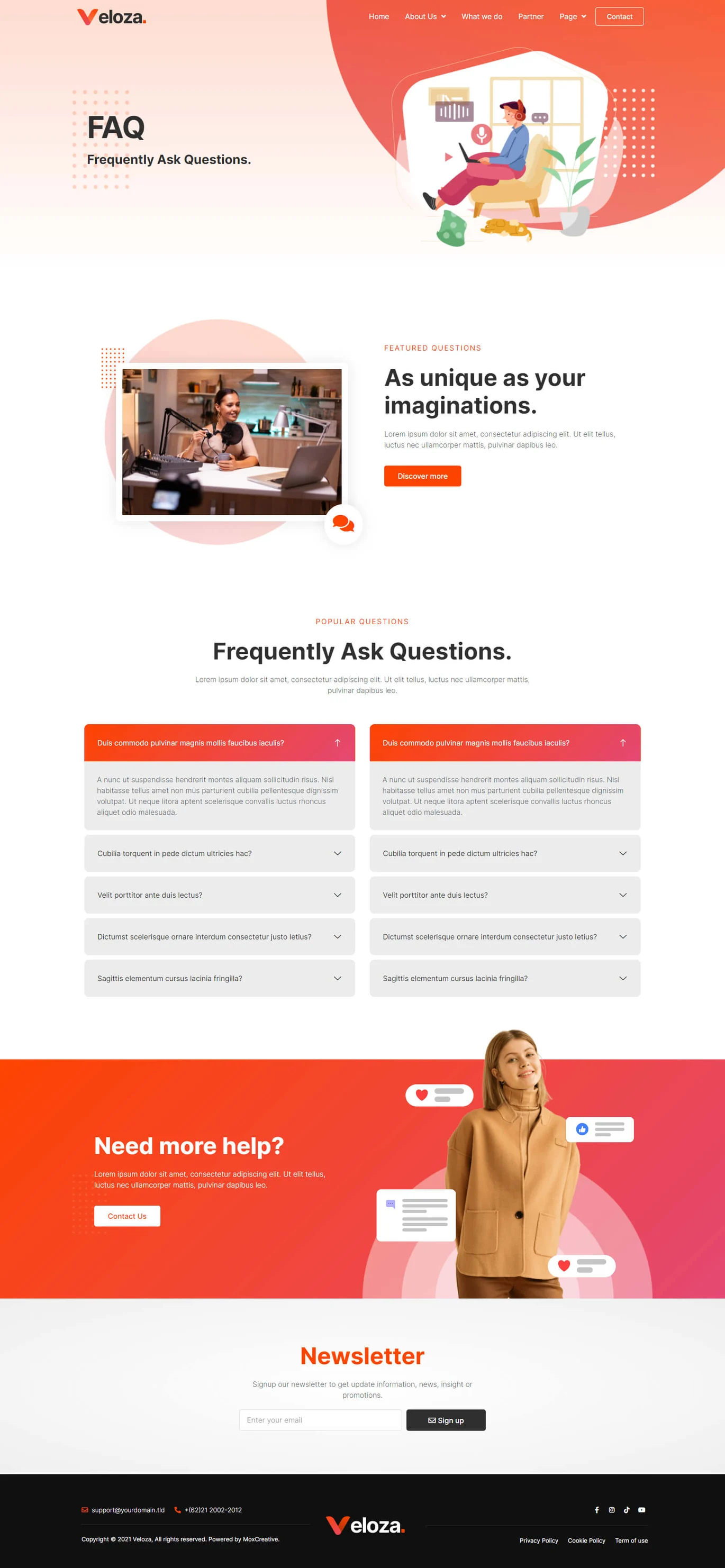 Imagen [2] - Veloza - Netflix & Artiste Agency Elementor Pro Template Suite - Photon Flux Network | Servicio profesional de reparación de WordPress, alcance global, respuesta rápida