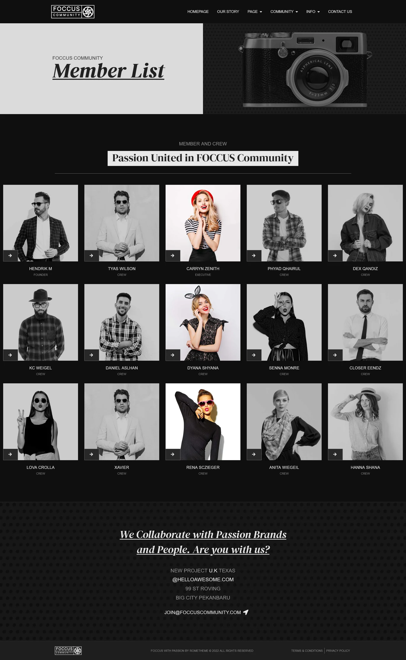 Image[2] - FOCCUS - Photography Community Elementor Pro Full Site Template Kit - Photon Fluctuation Network | Servicio profesional de reparación de WordPress, alcance global, respuesta rápida