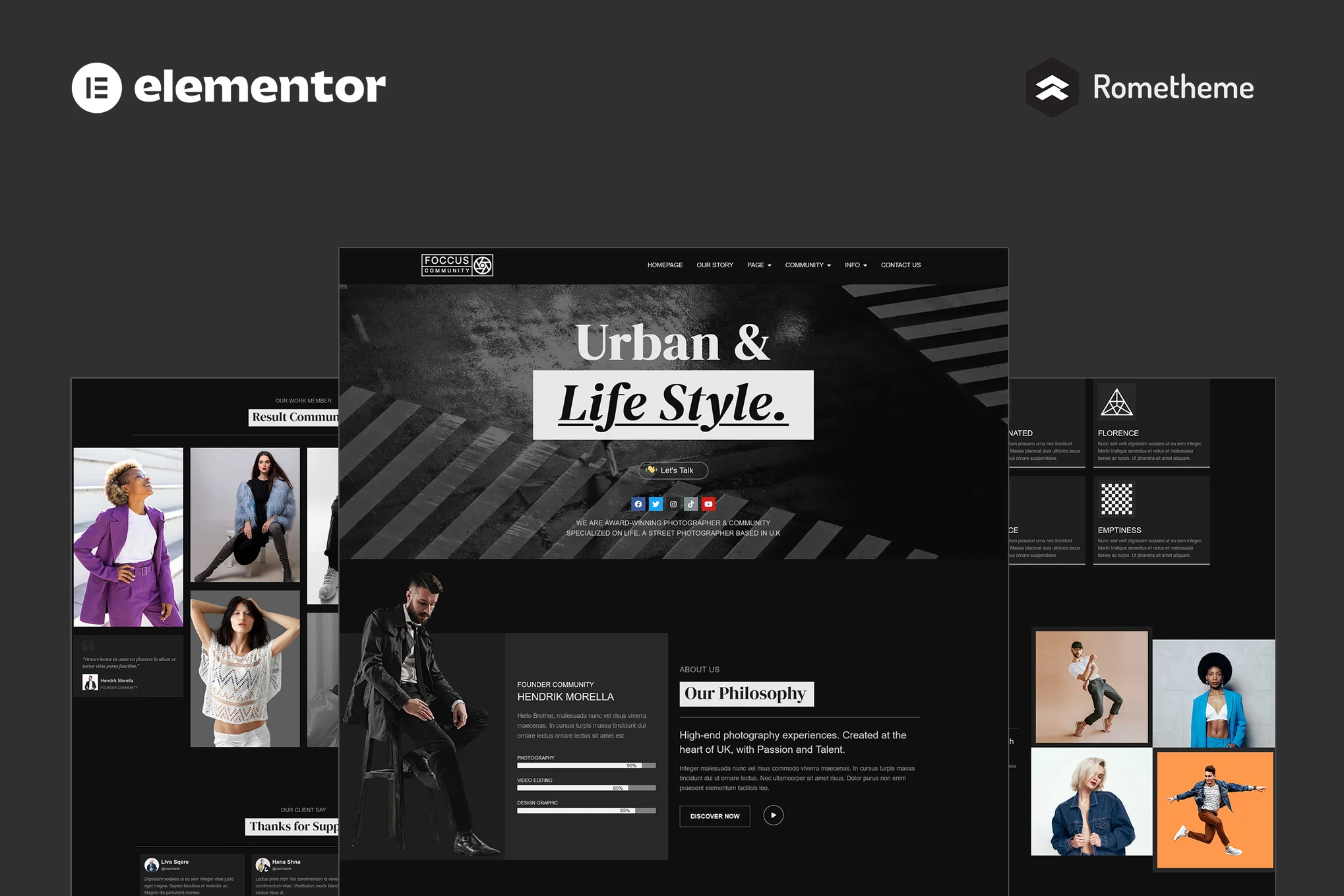 FOCCUS - Photography Community Elementor Pro Full Site Template Suite - Photon Fluctuation Network | Professional WordPress Repair Service, Worldwide, Fast Response