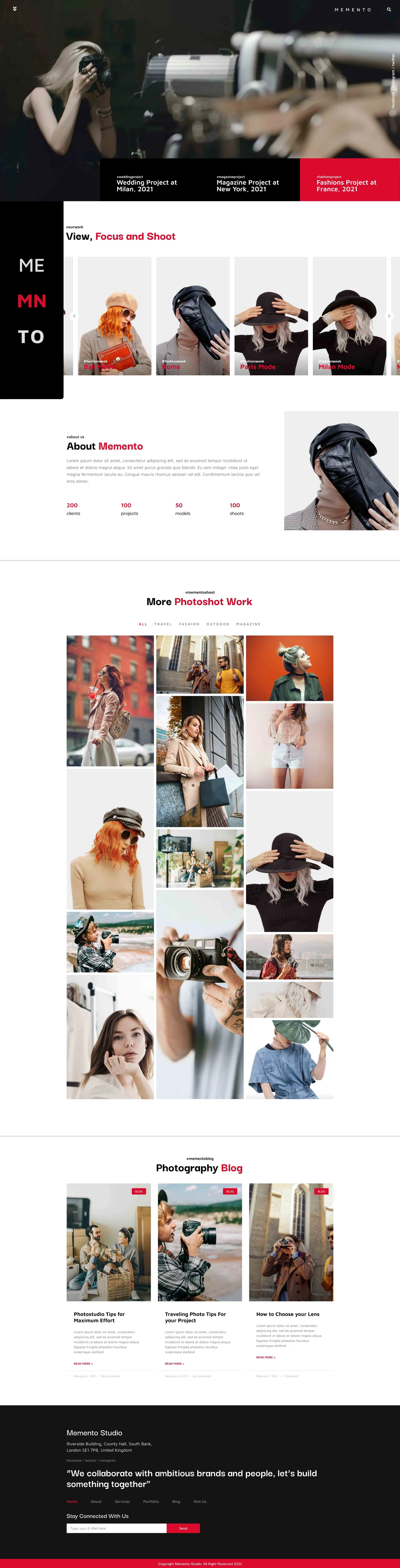 图片[1]-Memento – 摄影与博客 Elementor 模板套件-光子波动网 | 专业WordPress修复服务，全球范围，快速响应