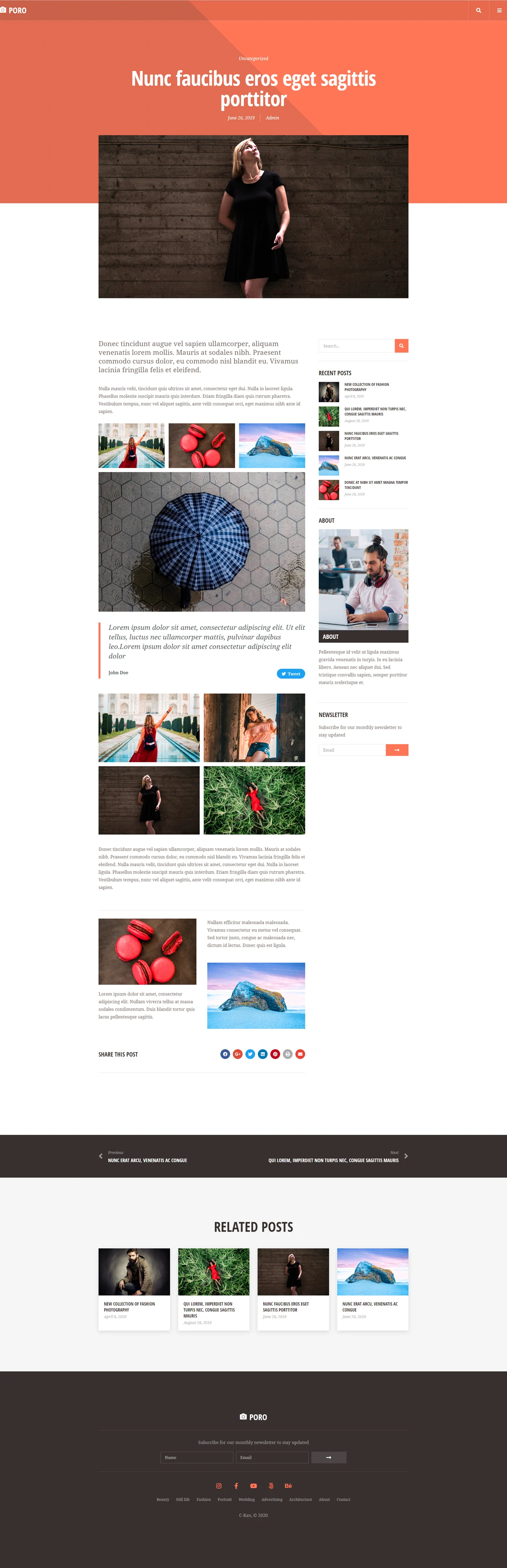 图片[2]-Poro – 摄影类 Elementor 模板套件-光子波动网 | 专业WordPress修复服务，全球范围，快速响应