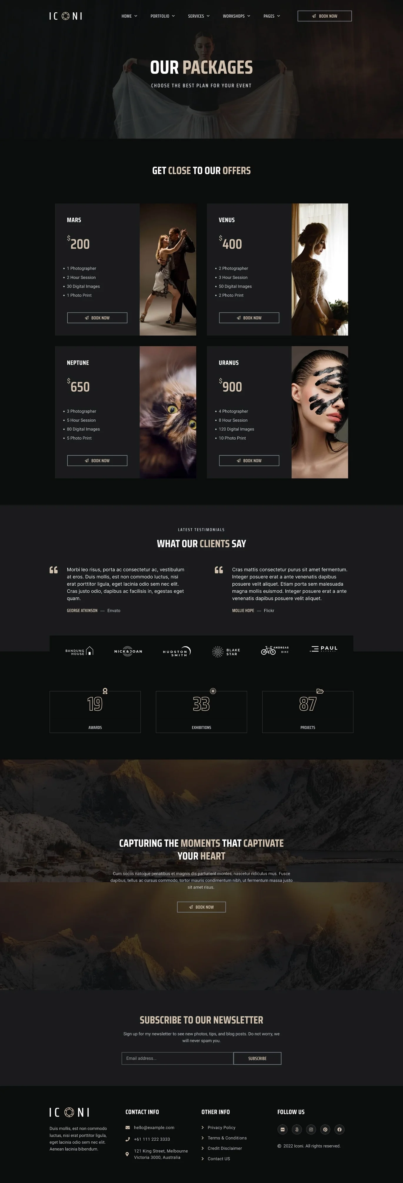 イメージ[2] - Iconi - Photography & Portfolio Elementor Template Suite - Photon Flux｜プロのWordPress修理サービス、グローバルリーチ、迅速な対応