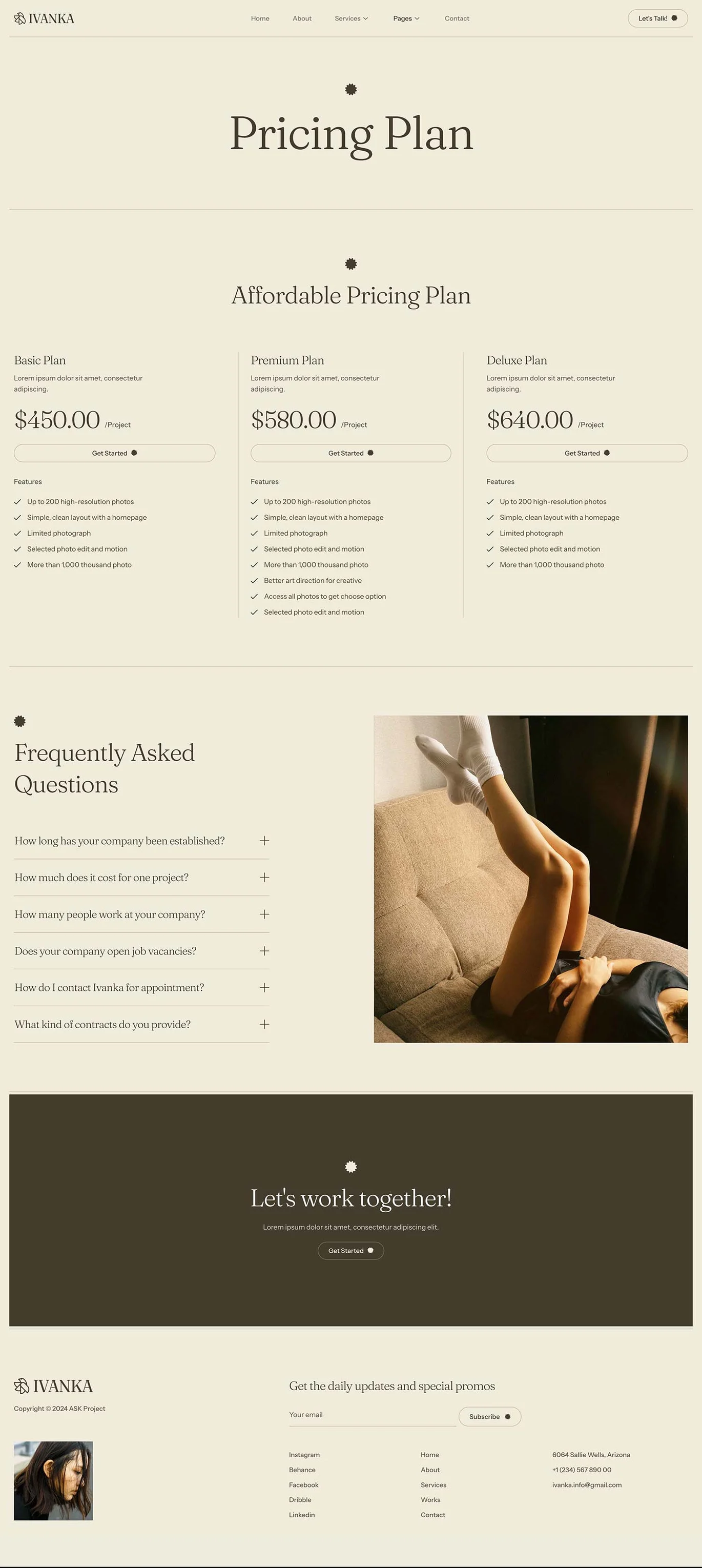 图片[1]-Ivanka – 摄影与作品集 Elementor 模板套件-光子波动网 | 专业WordPress修复服务，全球范围，快速响应