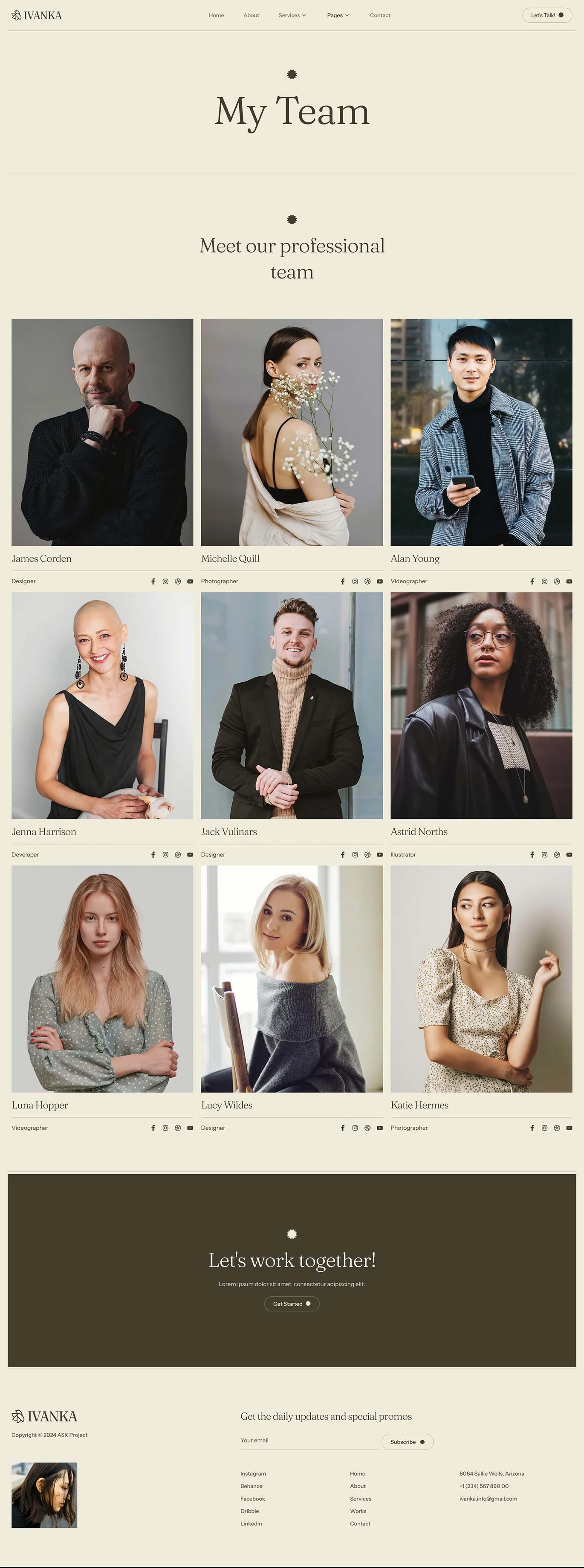 图片[2]-Ivanka – 摄影与作品集 Elementor 模板套件-光子波动网 | 专业WordPress修复服务，全球范围，快速响应