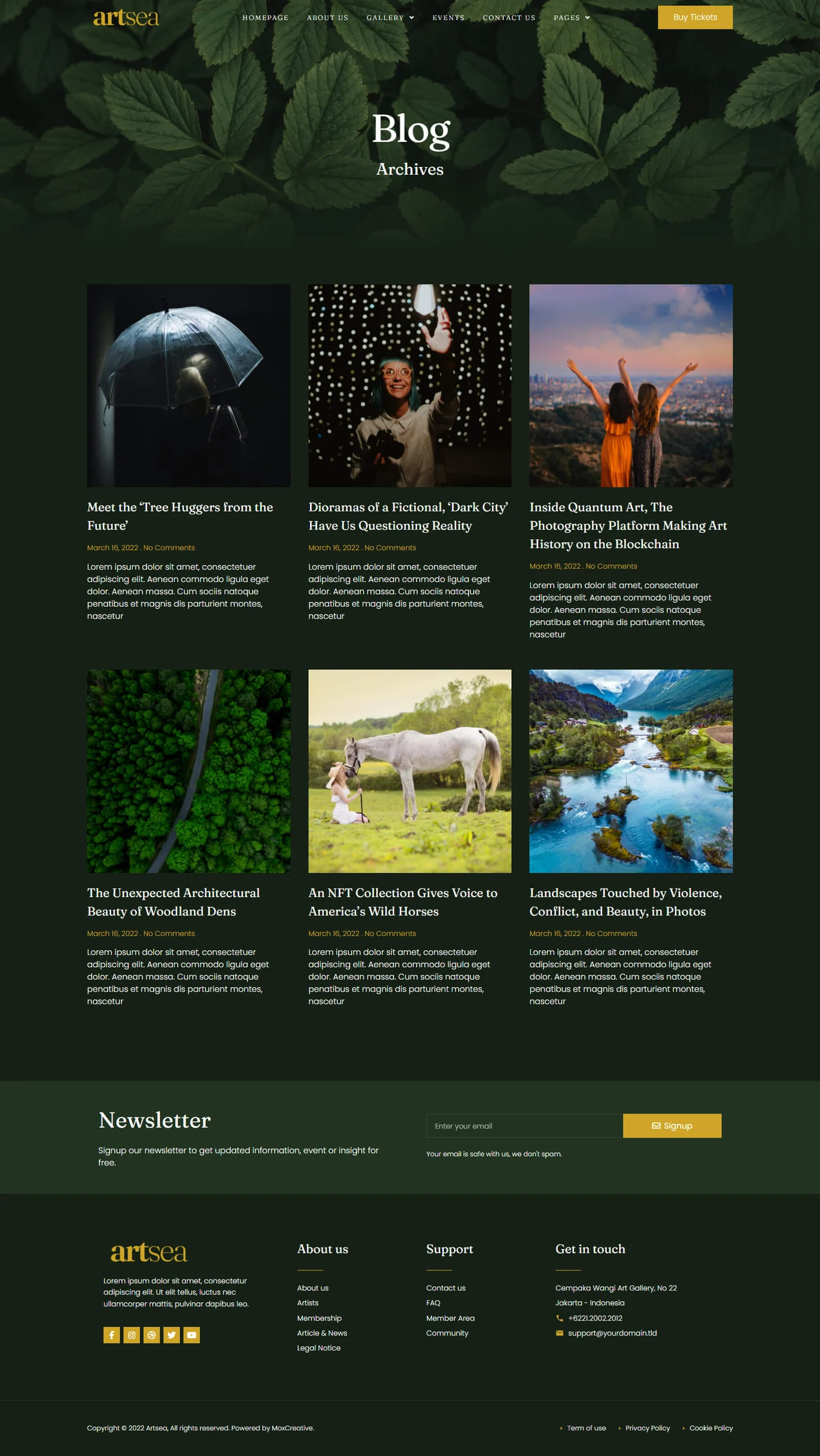 图片[1]-Artsea – 摄影与艺术画廊 Elementor Pro 模板套件-光子波动网 | 专业WordPress修复服务，全球范围，快速响应