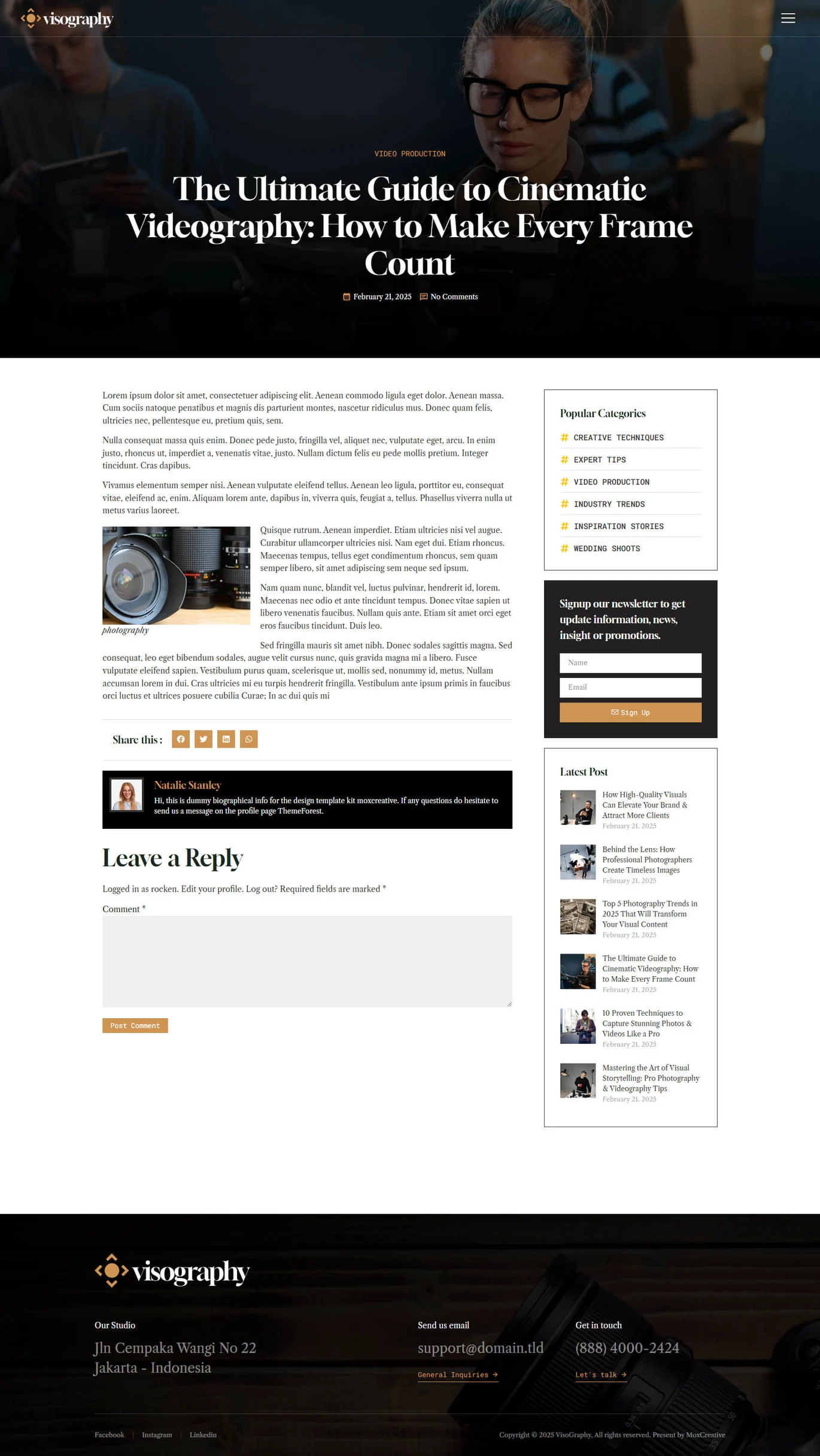 Image[2]-Visography - Photography & Portfolio Elementor Template Suite - Photon Flux | Servicio profesional de reparación de WordPress, alcance global, respuesta rápida
