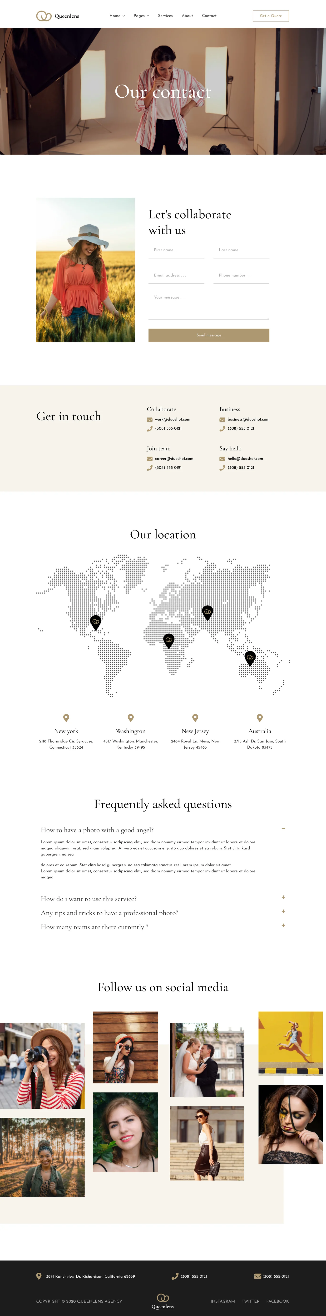 图片[2]-Queenlens – 作品集与摄影 Elementor 模板套件-光子波动网 | 专业WordPress修复服务，全球范围，快速响应